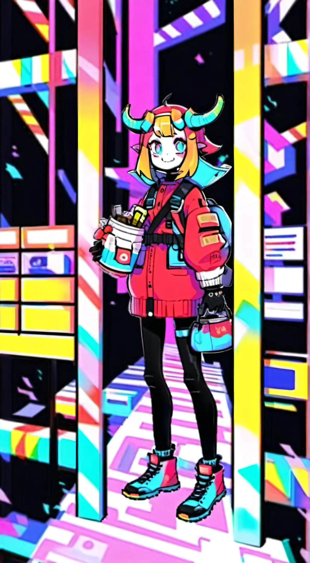 ai character: new toon background