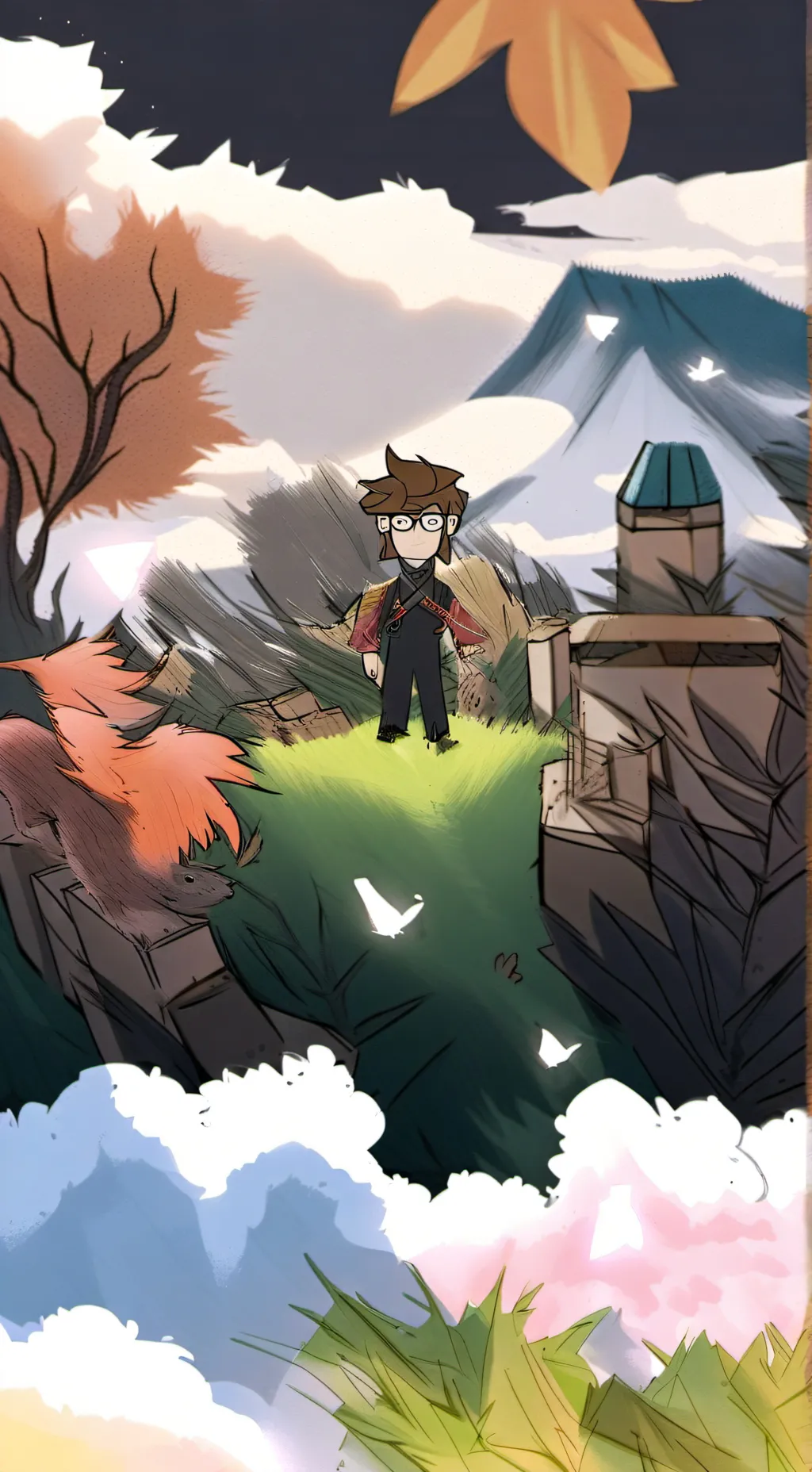 ai character: Human starbounce background