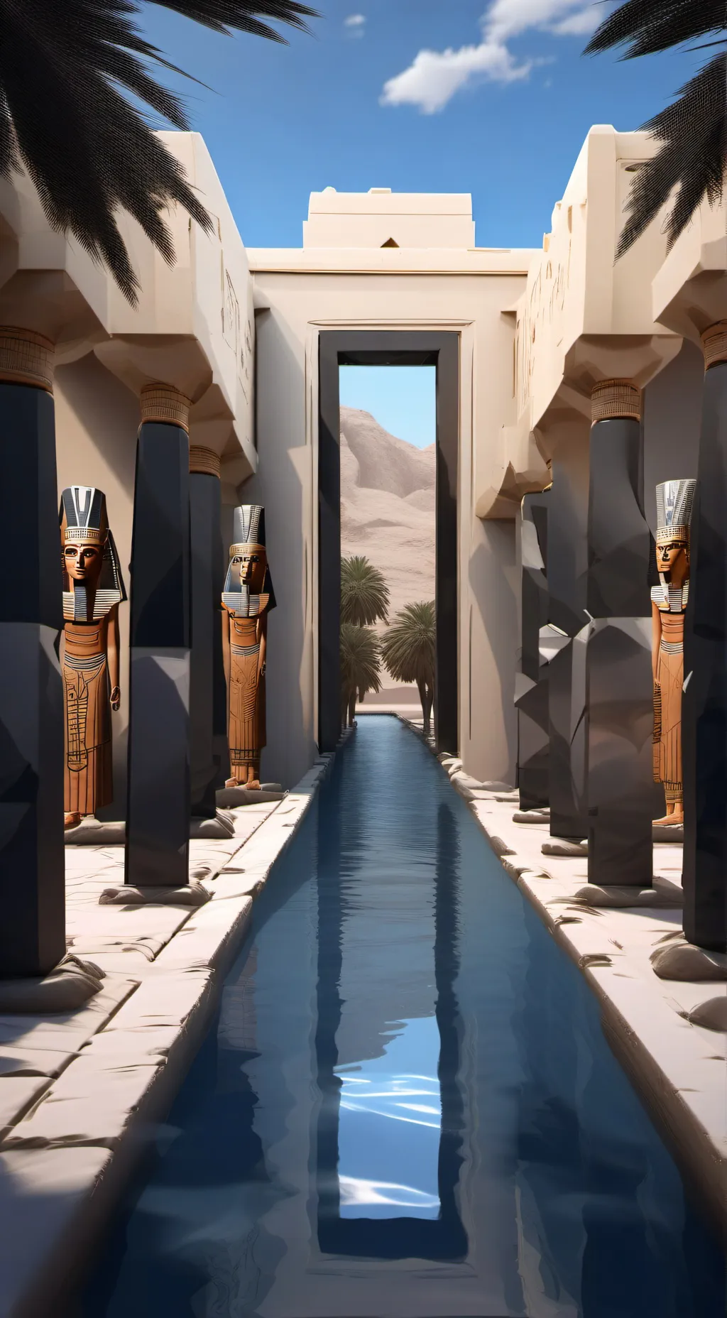 ai character: Egyptian Gods background