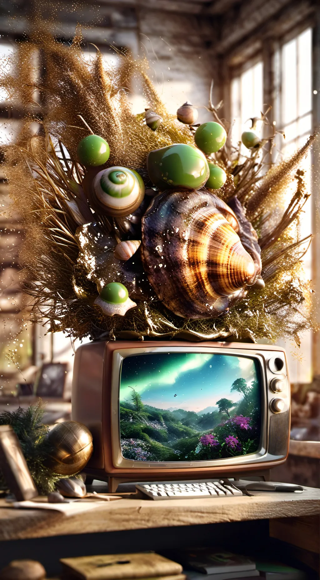 ai character: shellvision  background