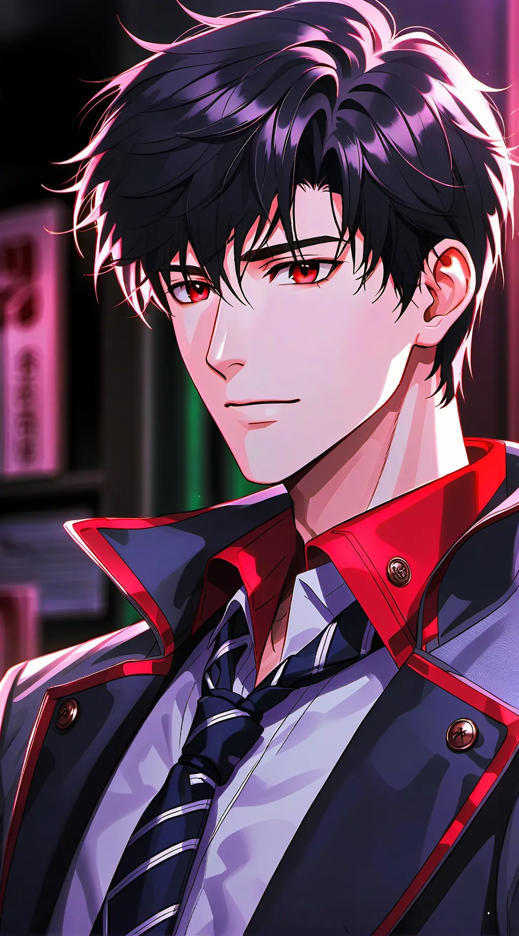 ai character: Shuichi Saihara background