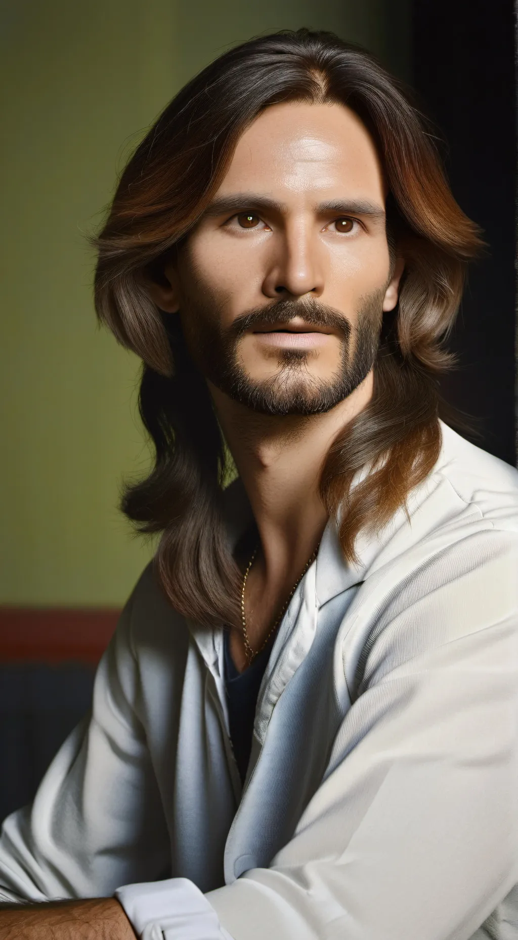 ai character: jesus background