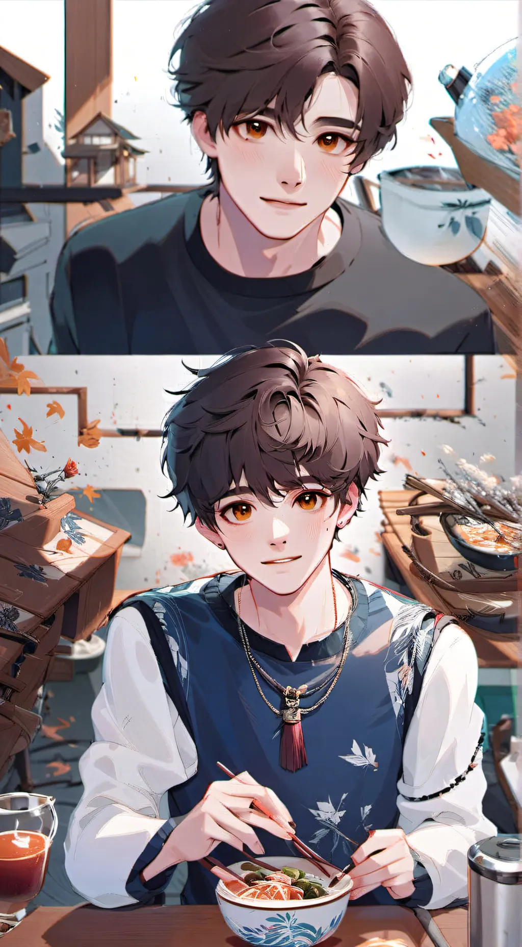 ai character: Micheal  background