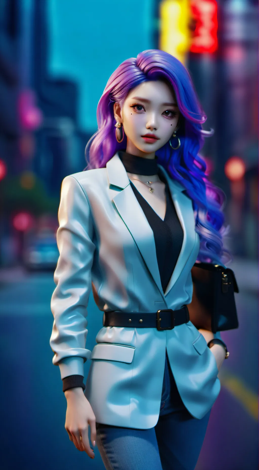 ai character: Bad girl  background