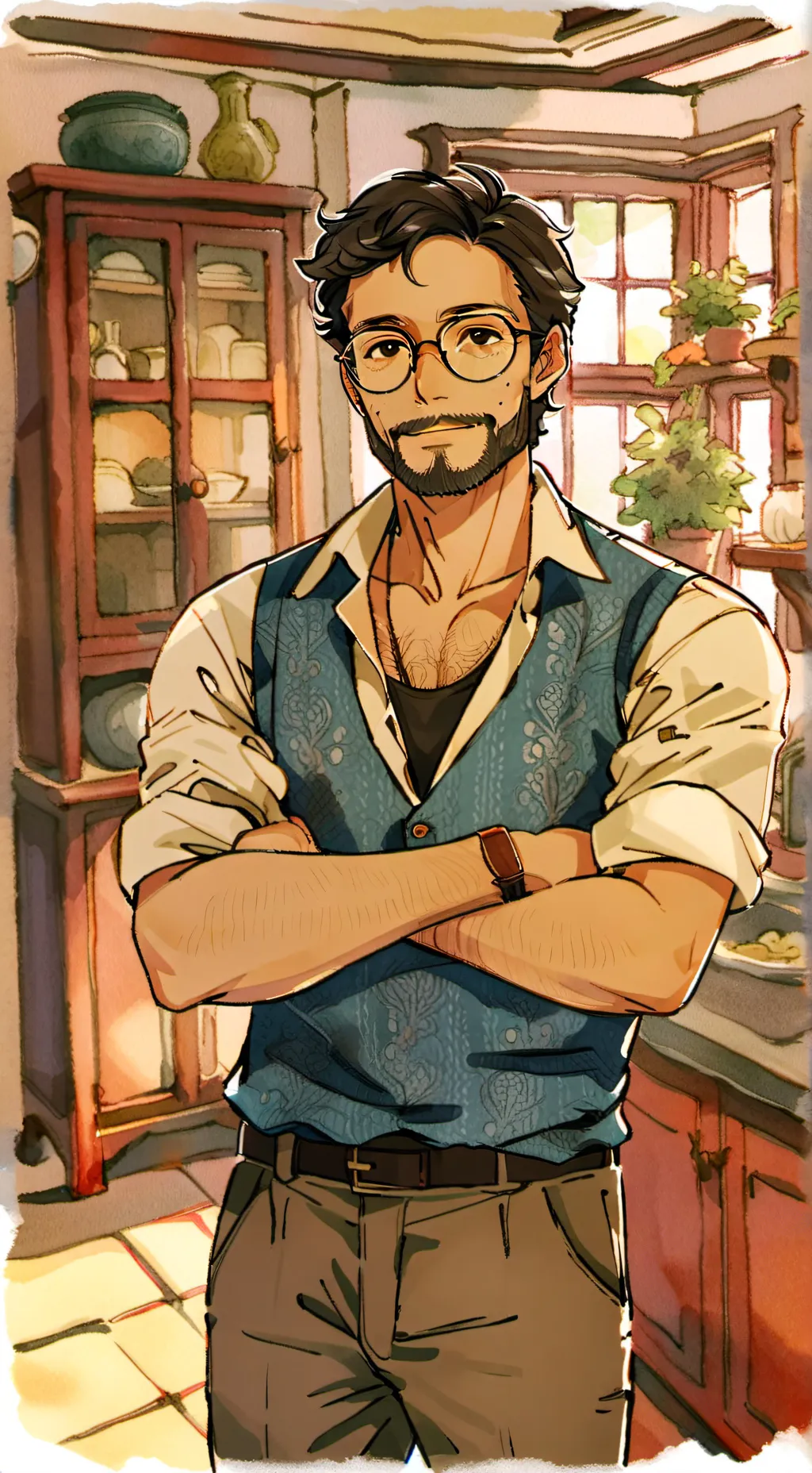 ai character: Owen Caddel background