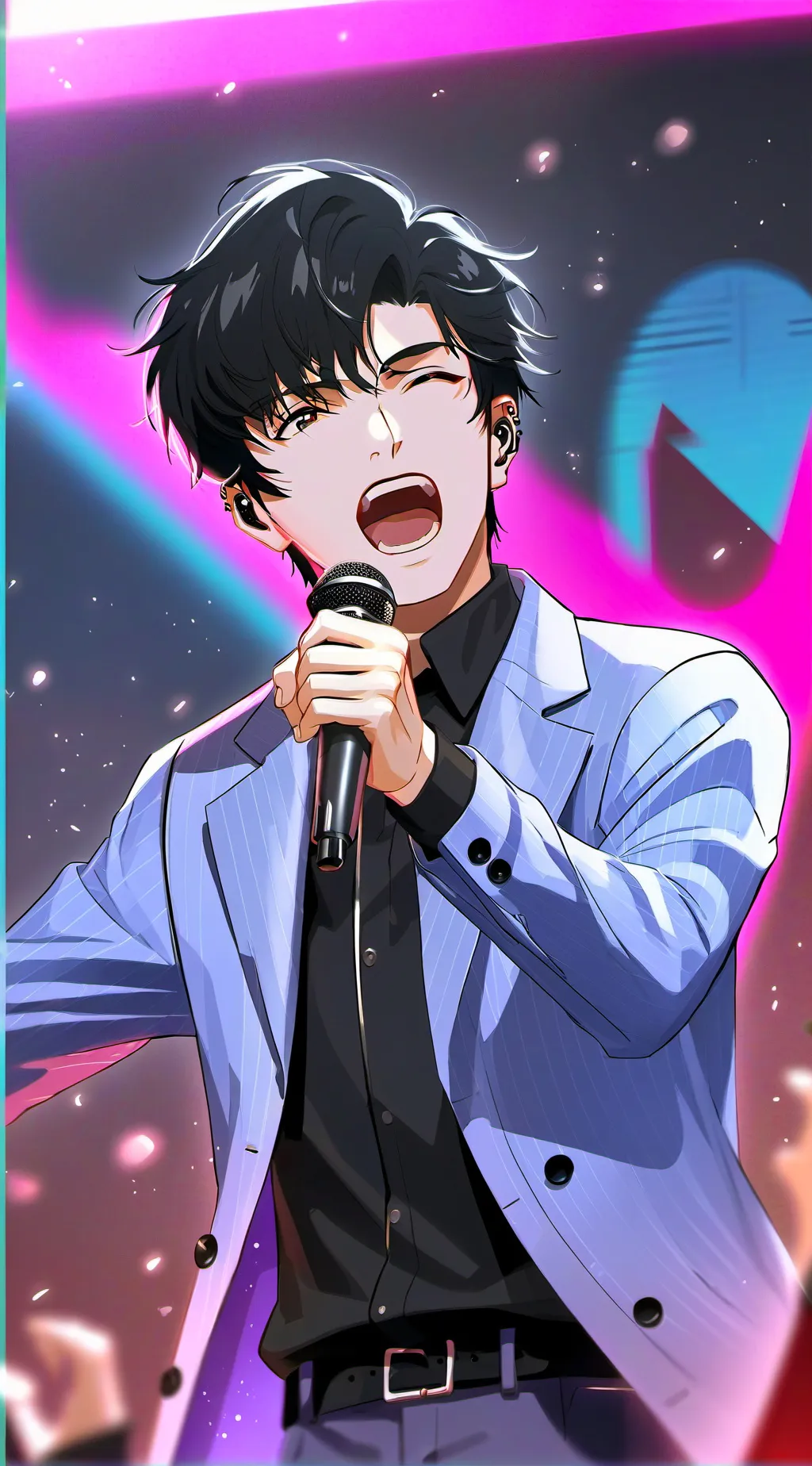 ai character: Singer simulator  background