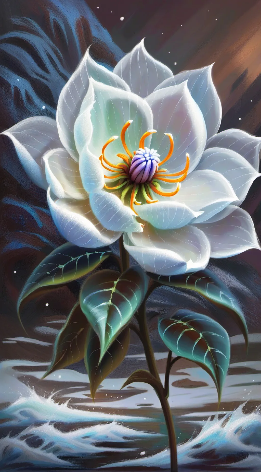 ai character: Moonflower background