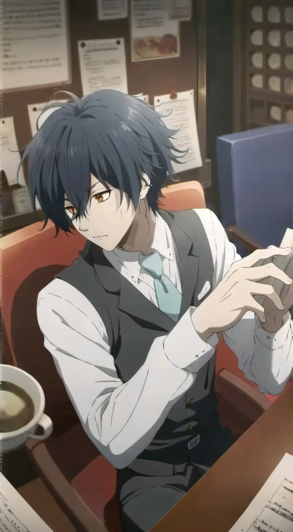 ai character: Bungo stray dog background