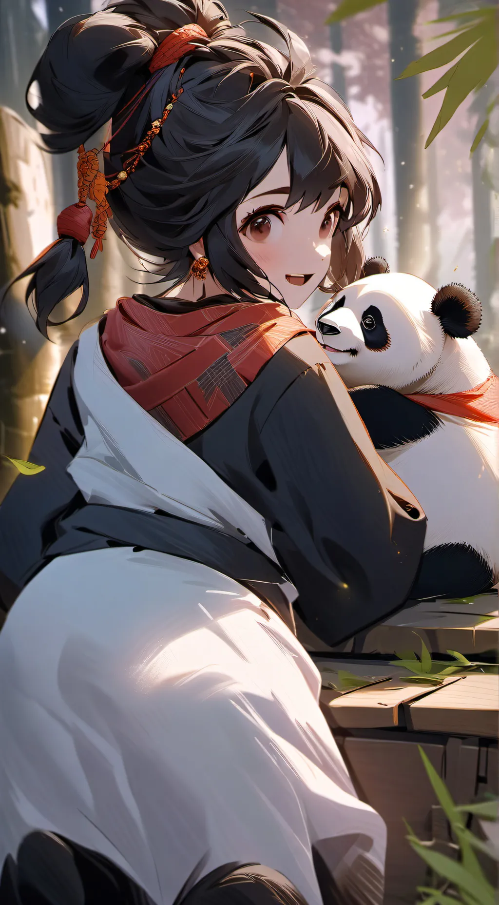 ai character: Lyra and Butternut background