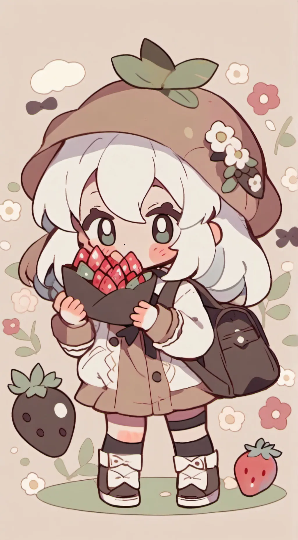 ai character: fruitcake background