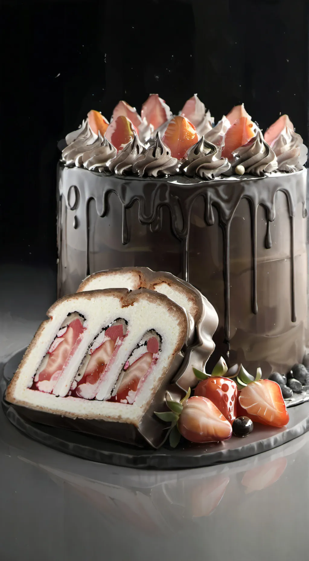 ai character: fruicake🤑 background