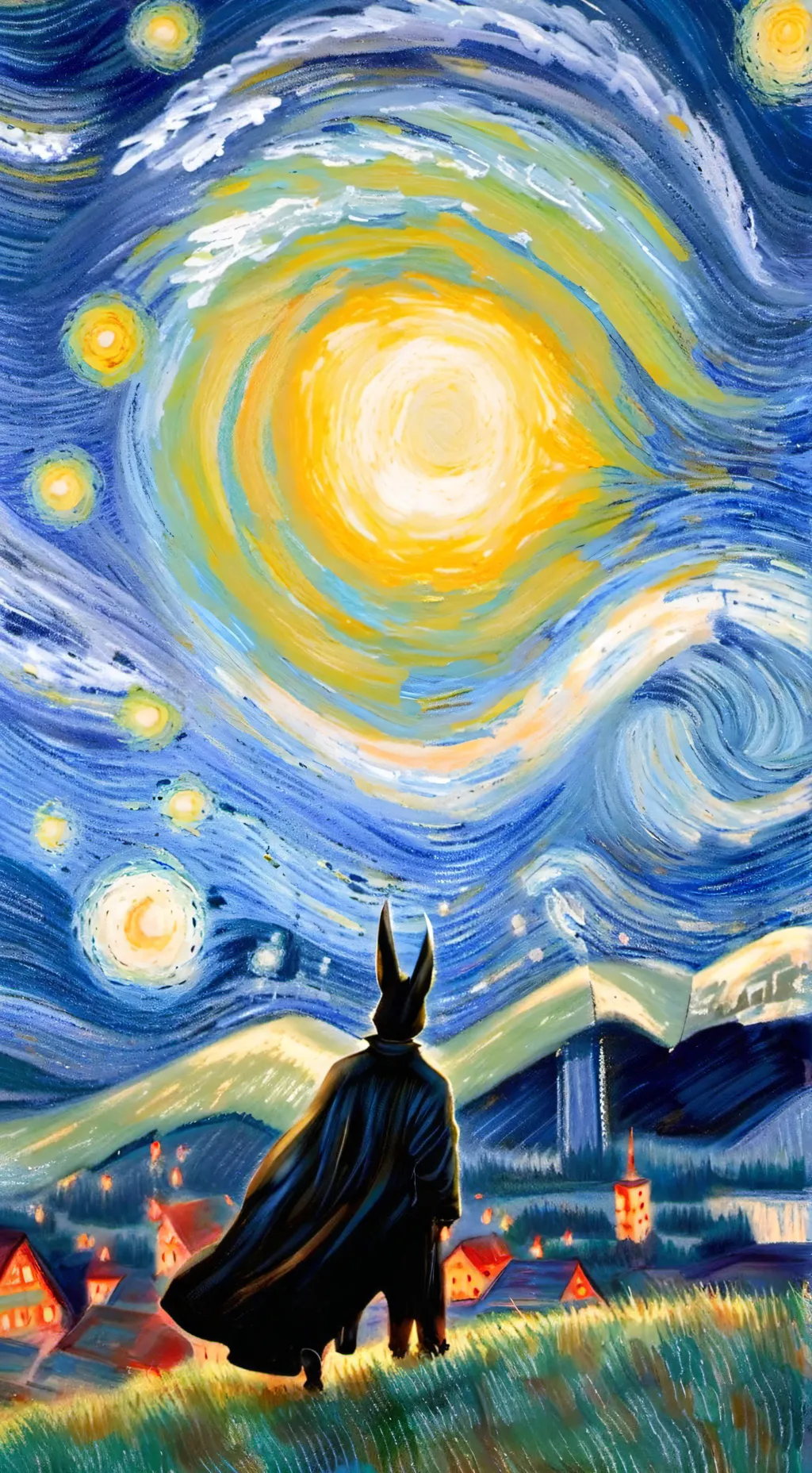 ai character: gray background