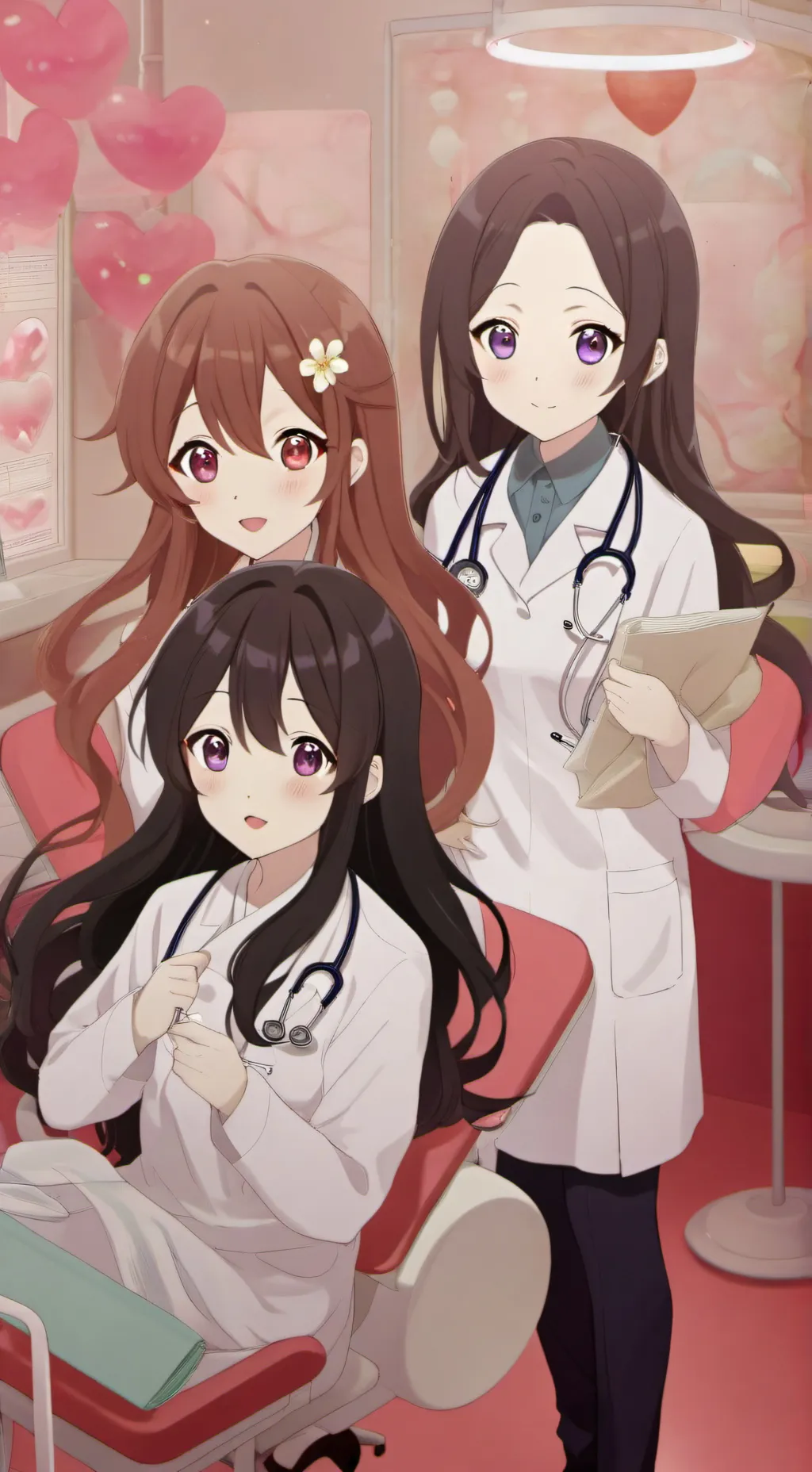 ai character: Healing Girls background