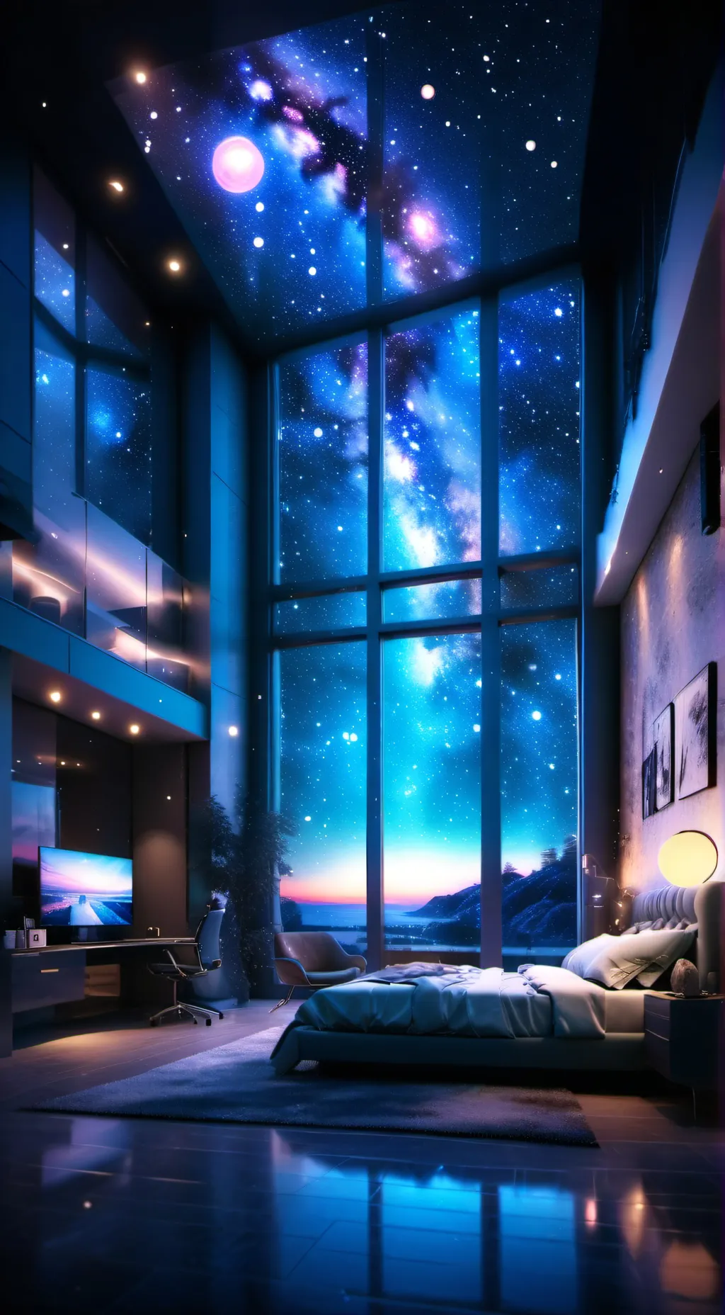 ai character: MHA dorms background