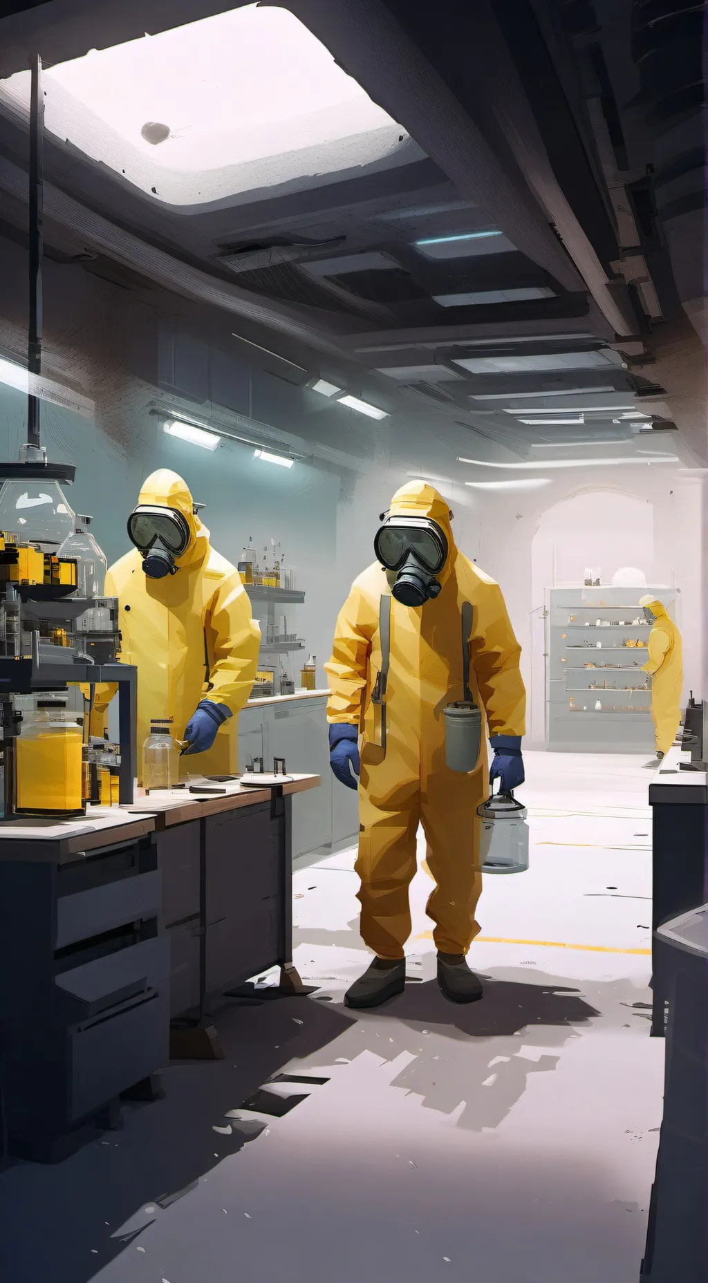 ai character:  carrion lab background