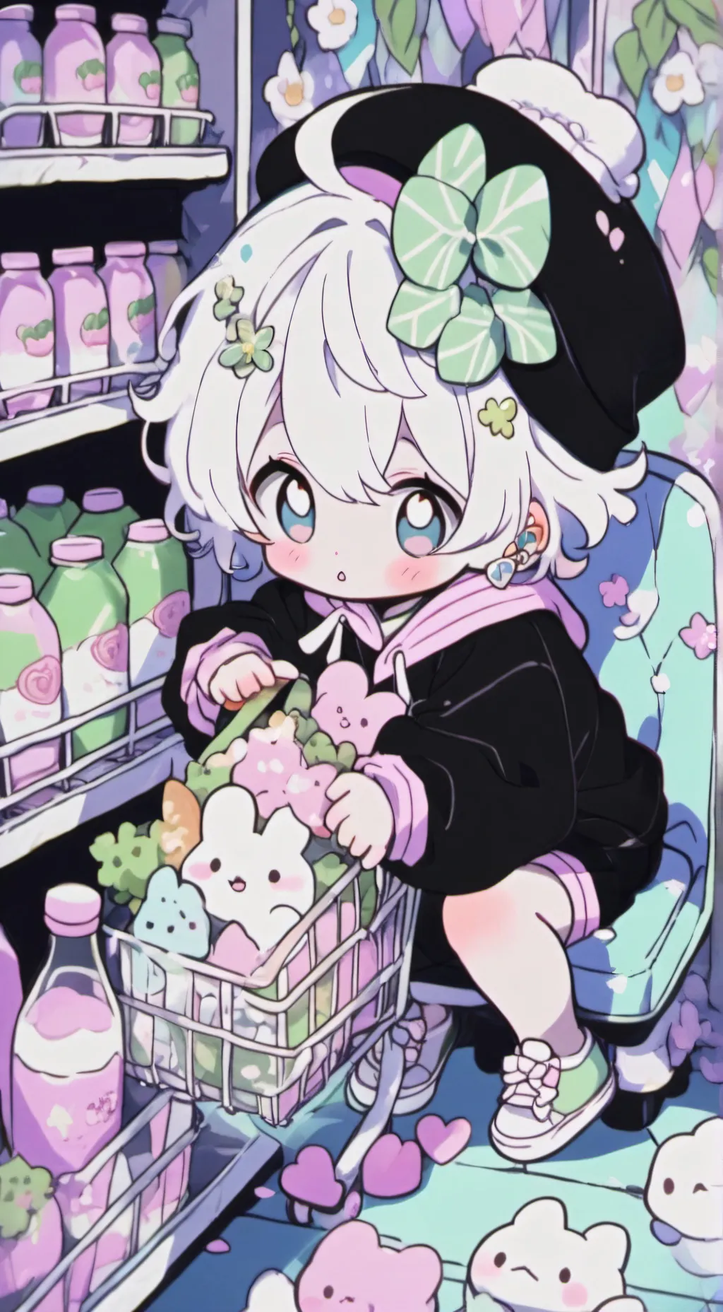 ai character: Bébé abandonné background