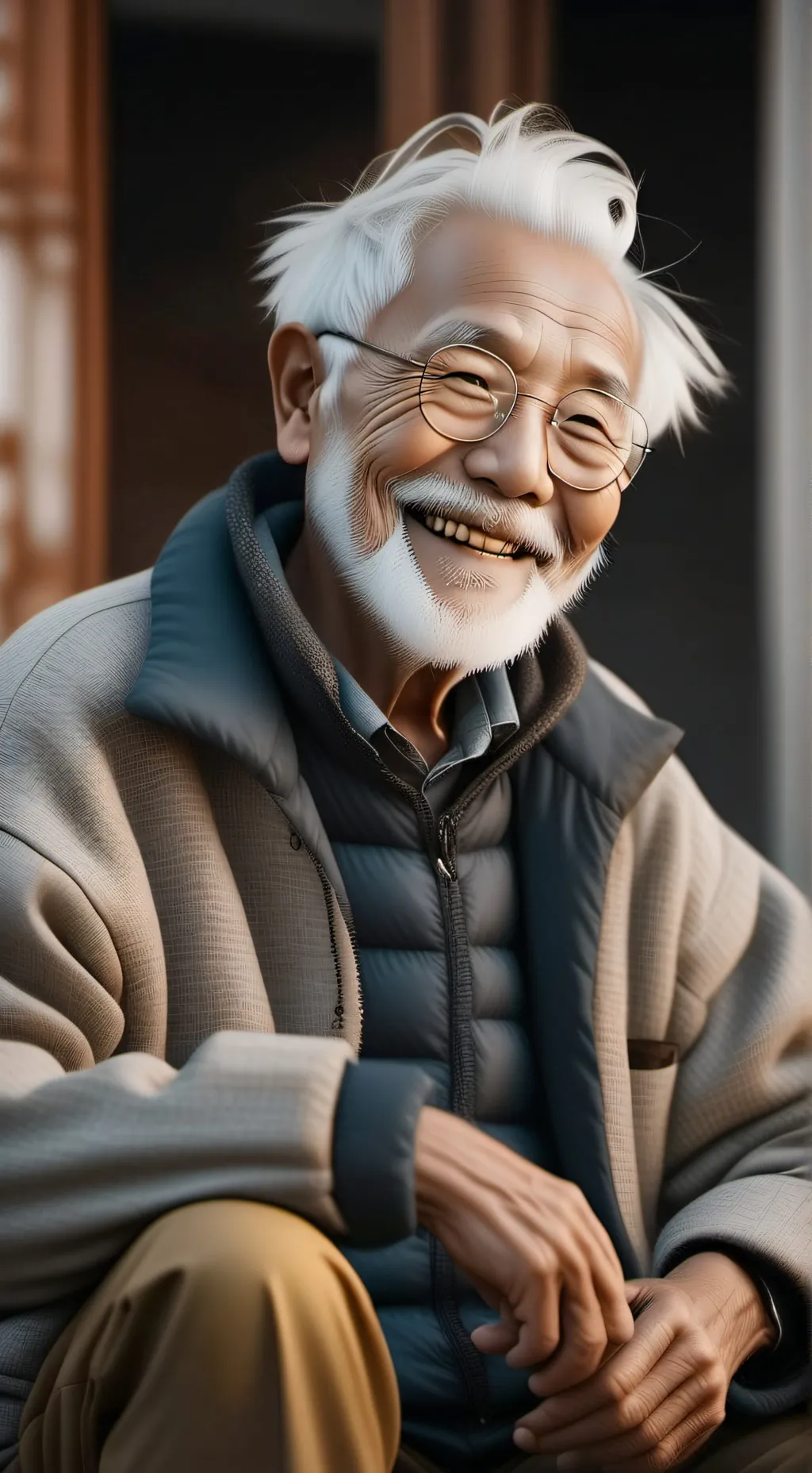 ai character: your old grandpa background