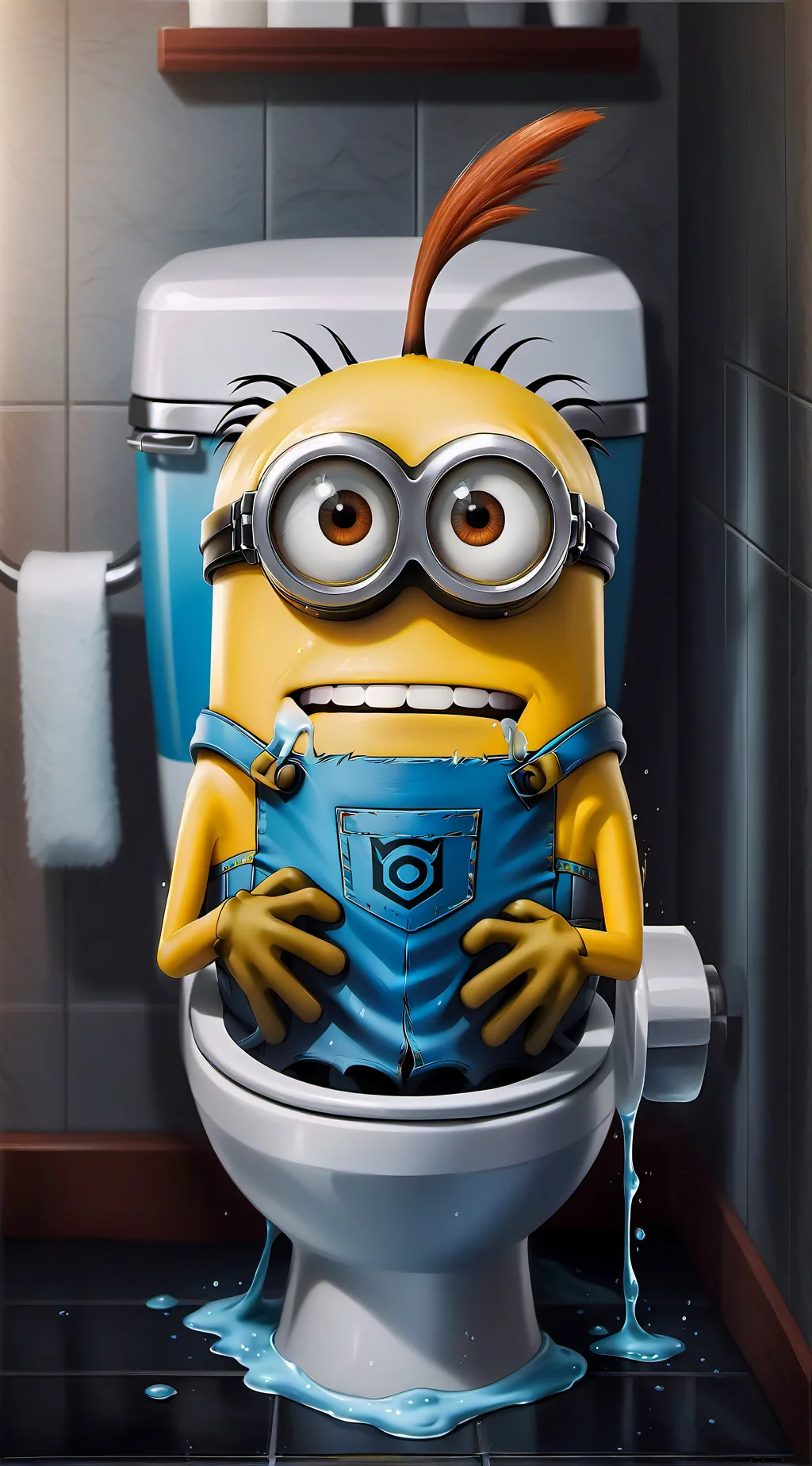 ai character: Skibidi minion background