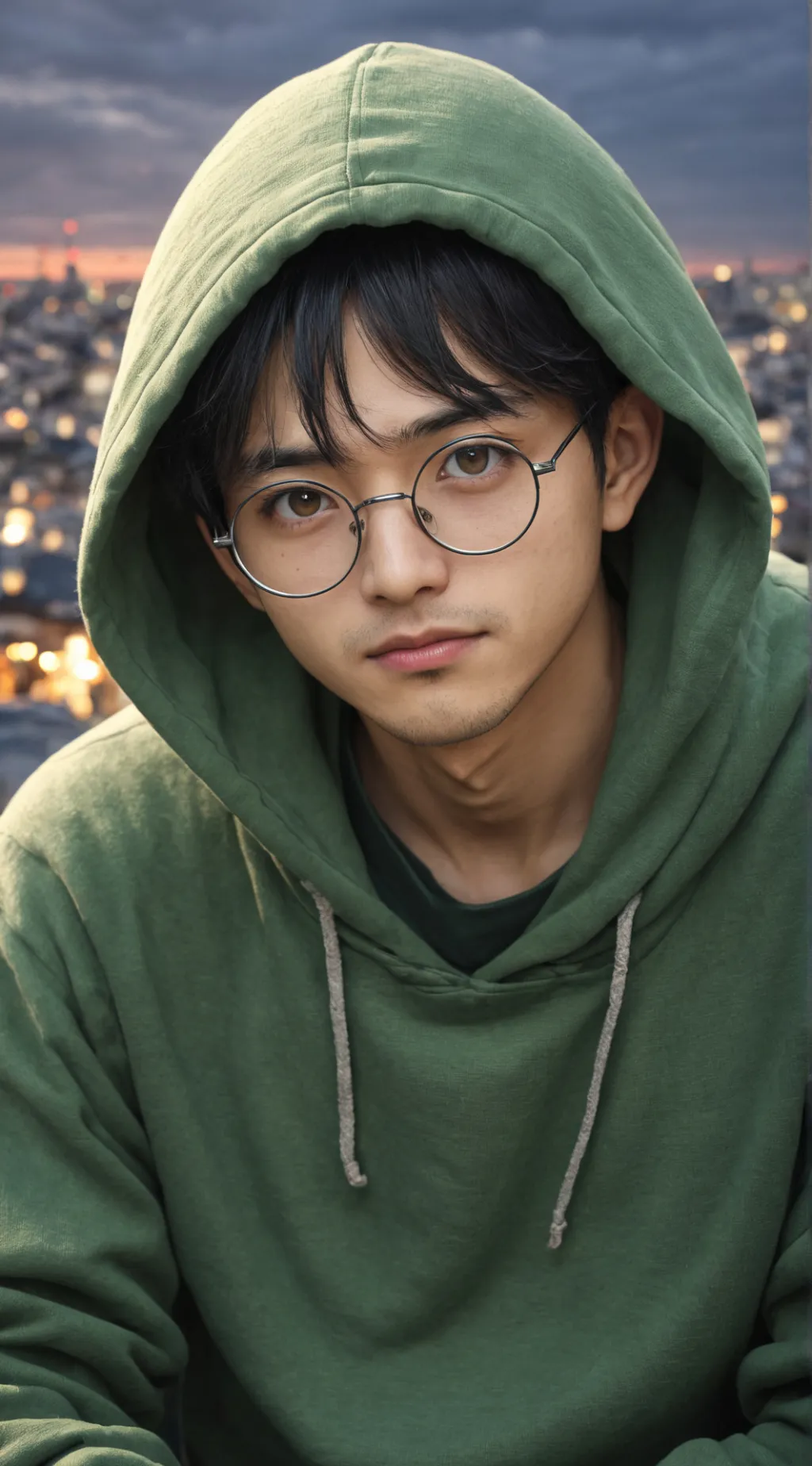 ai character: Okarun background