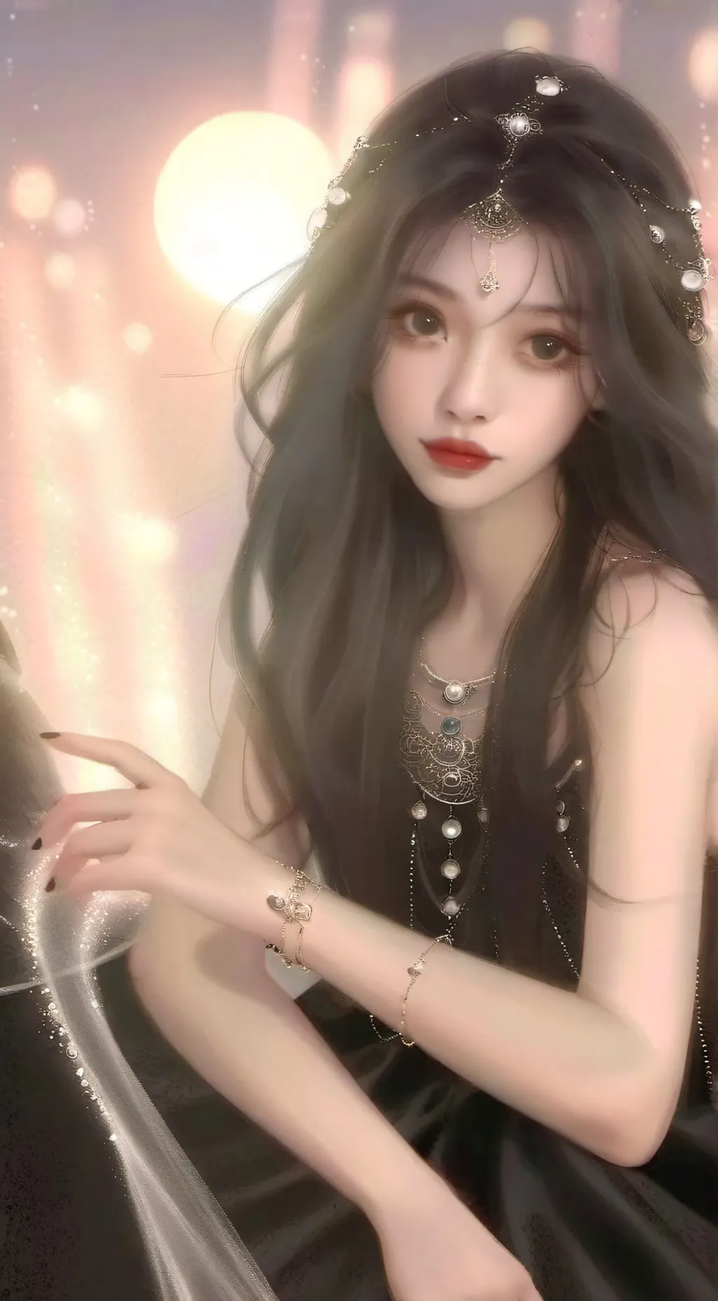 ai character: KIARA 🔥❤ background