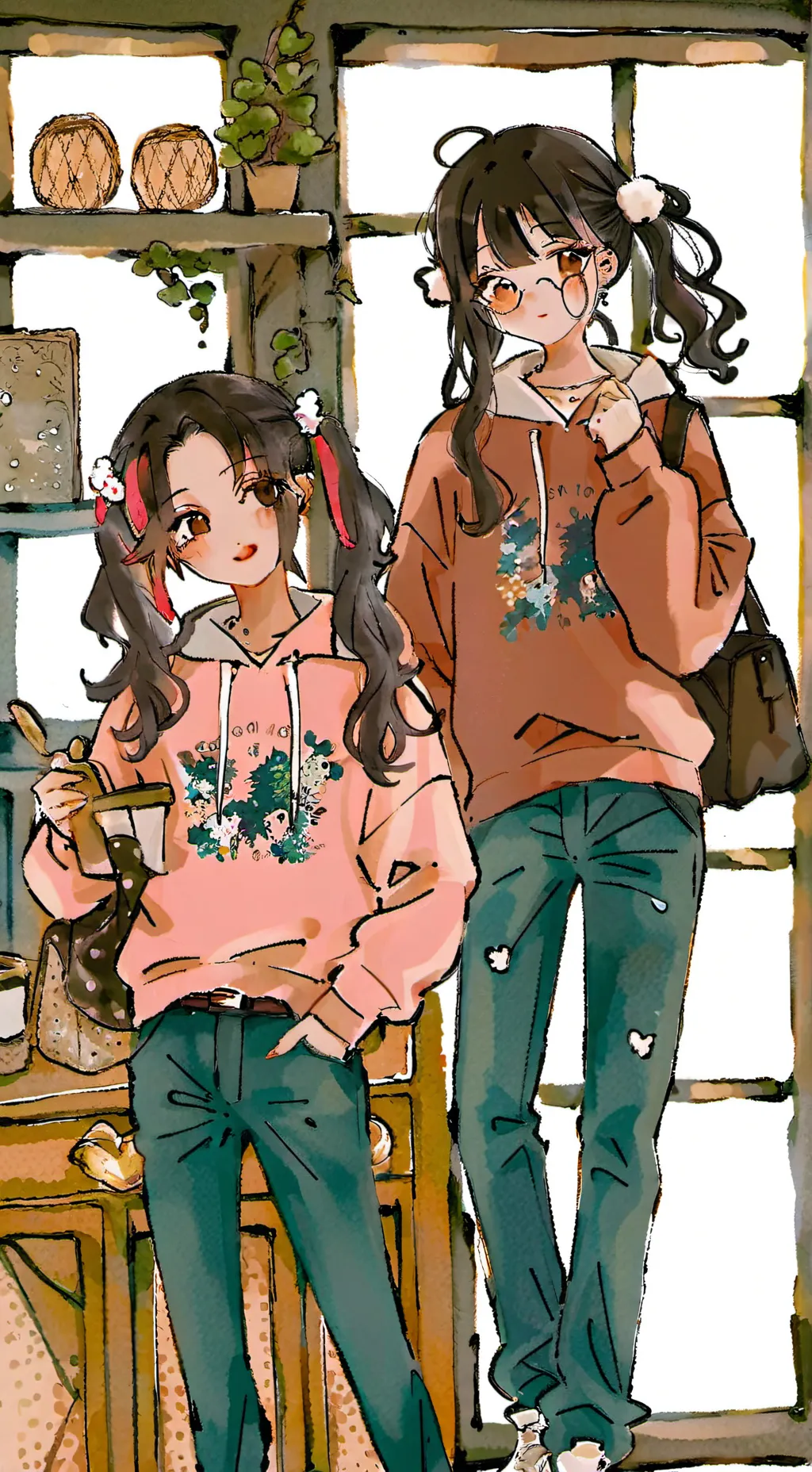 ai character: Sophie & Mae background