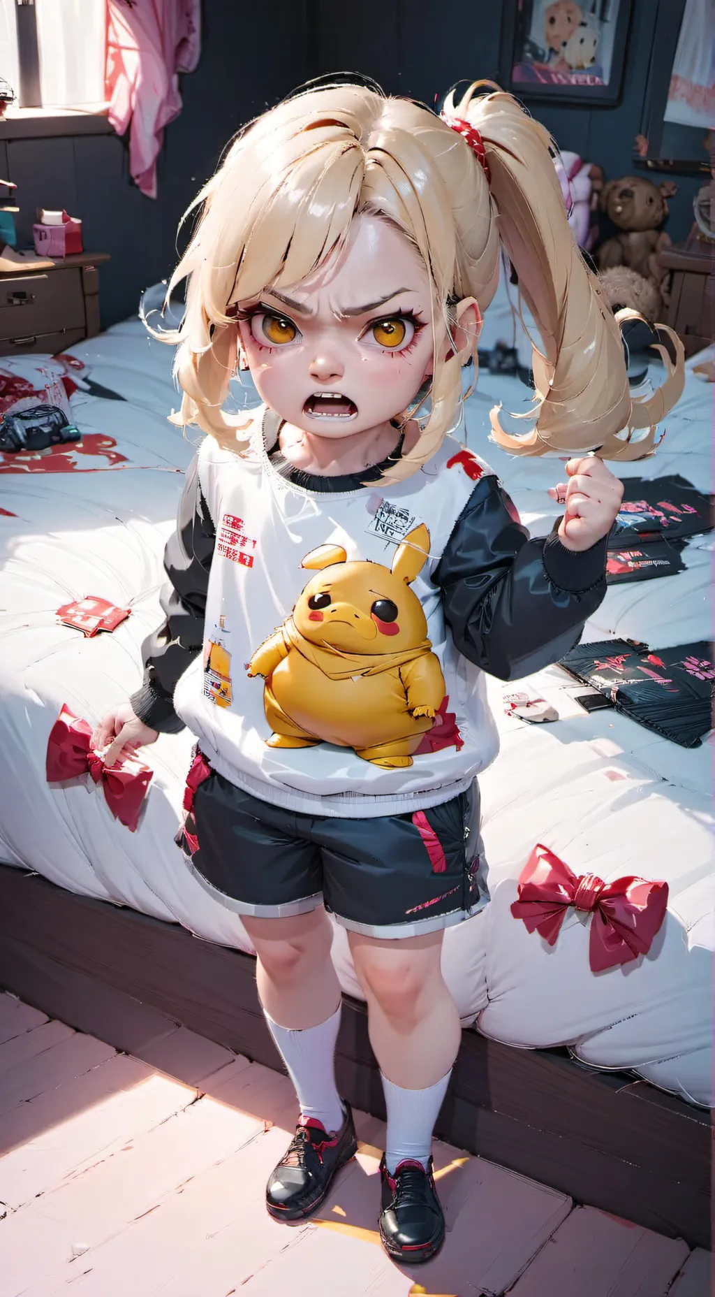 ai character: Little sister  background