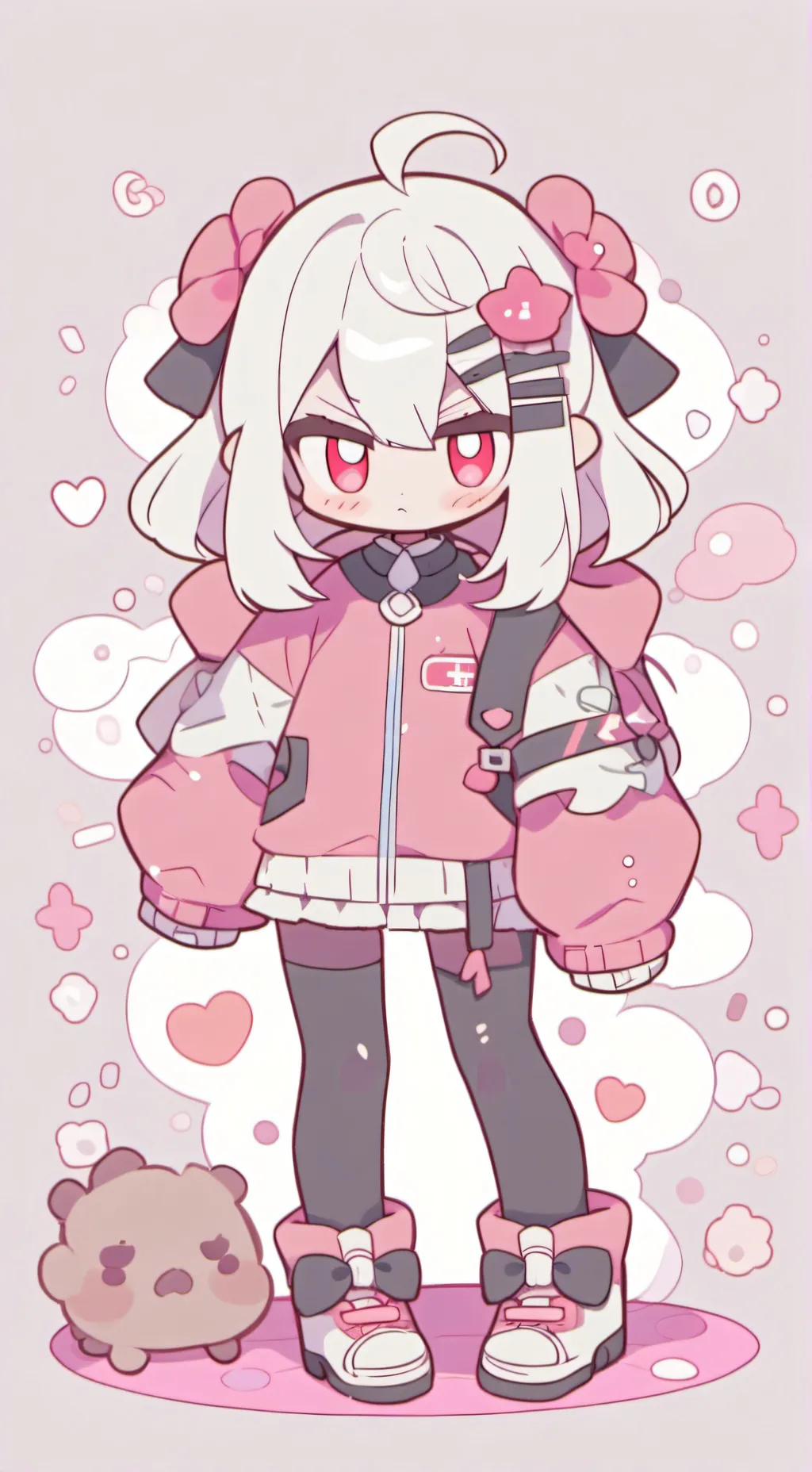 ai character: Bully but cute background