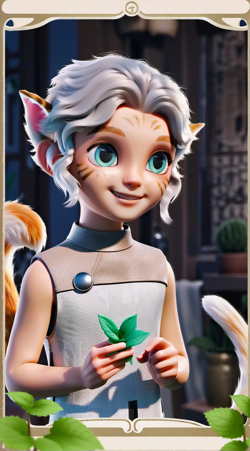 ai character: FawnSpirit Kitty background