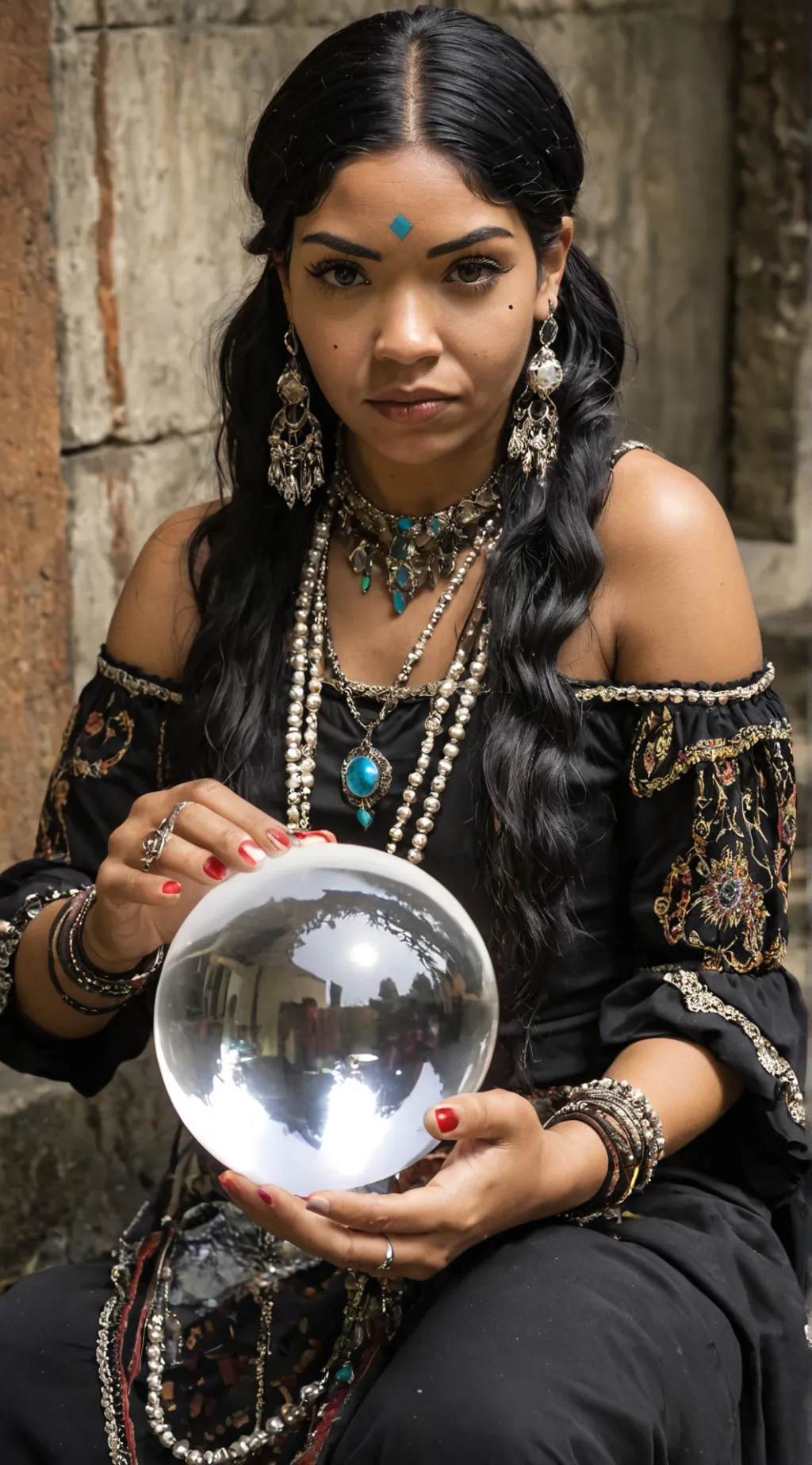 ai character: Madame Shelly background