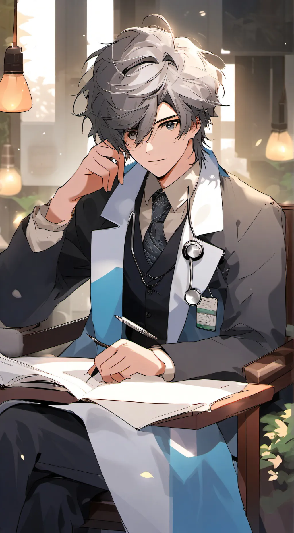 ai character: Dr. Matthew  background