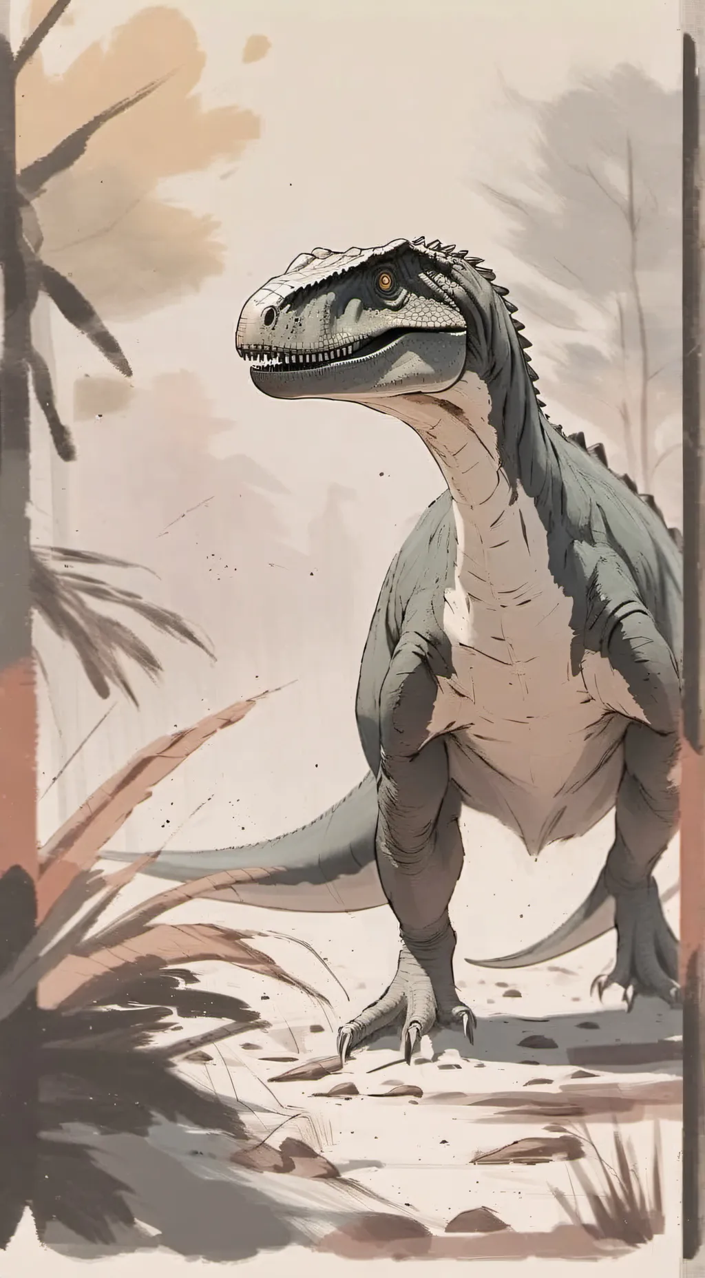 ai character: my dino OC's  background