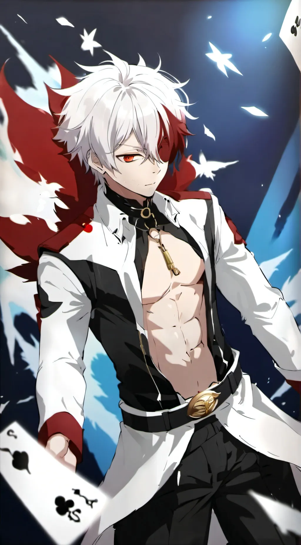 ai character: Shoto Todroki  background