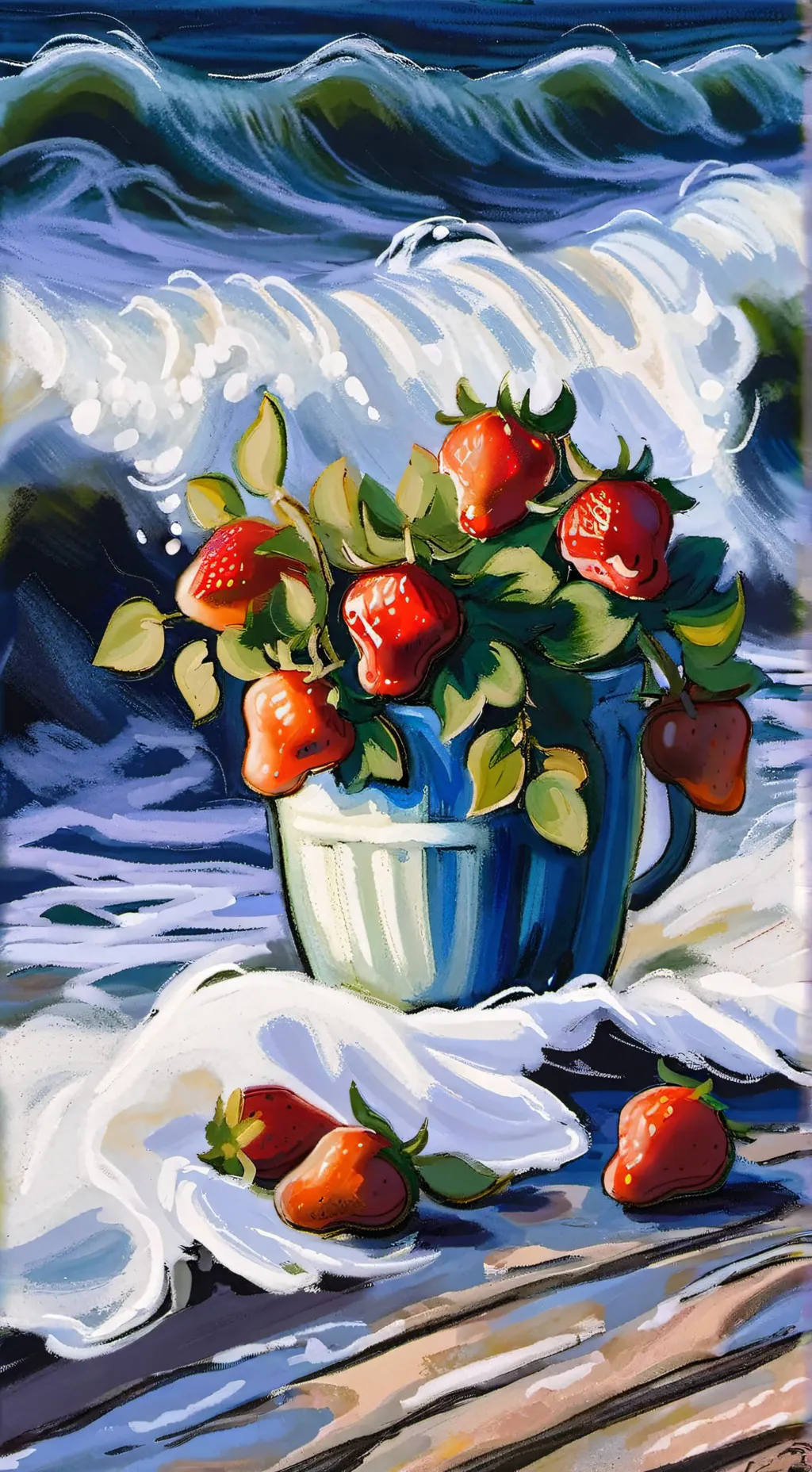 ai character: Fruitcake background