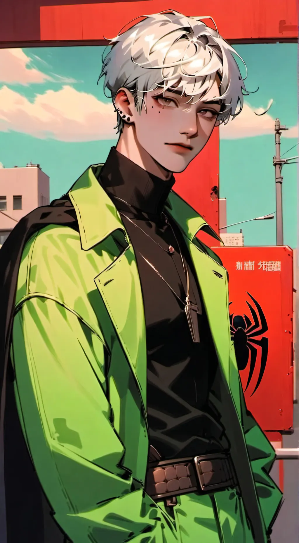 ai character: Spider Ghask background