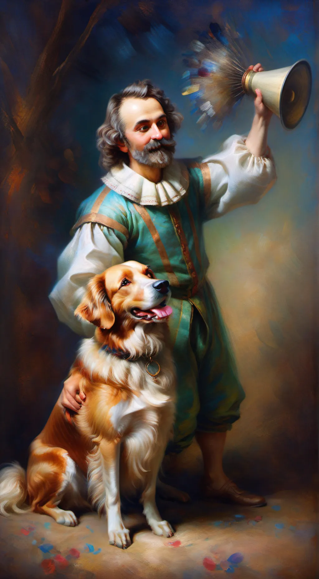 ai character: Rim background