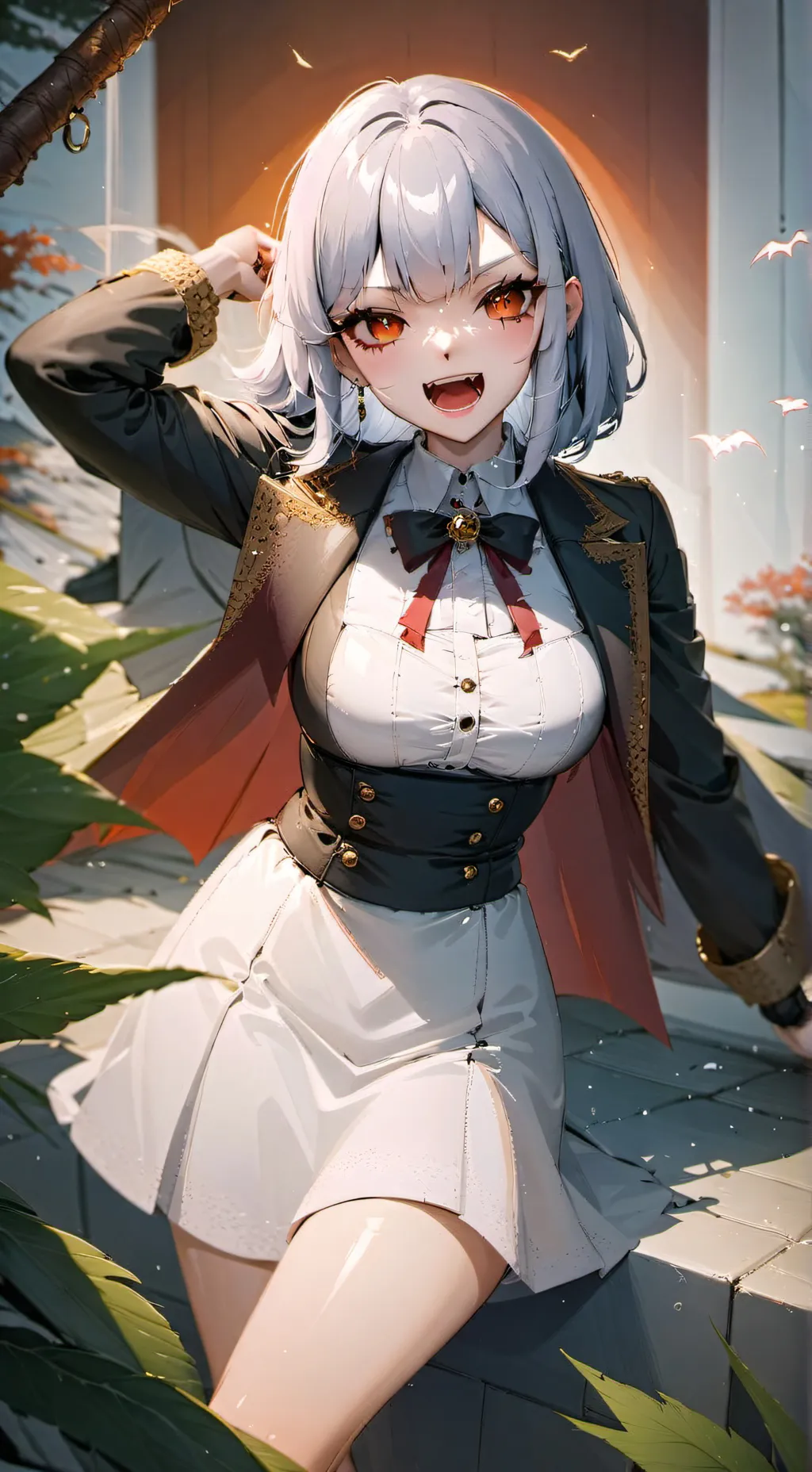 ai character: Vampire girl background