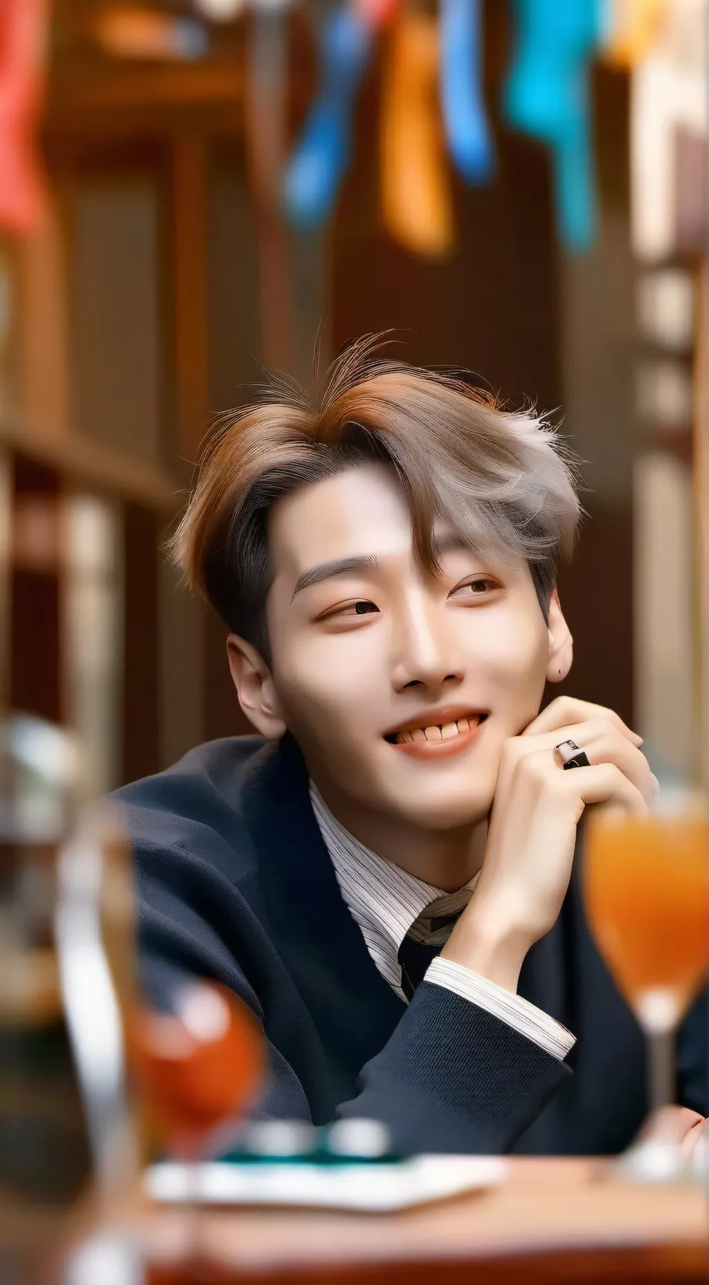 ai character: SKZ Stray kidzz background