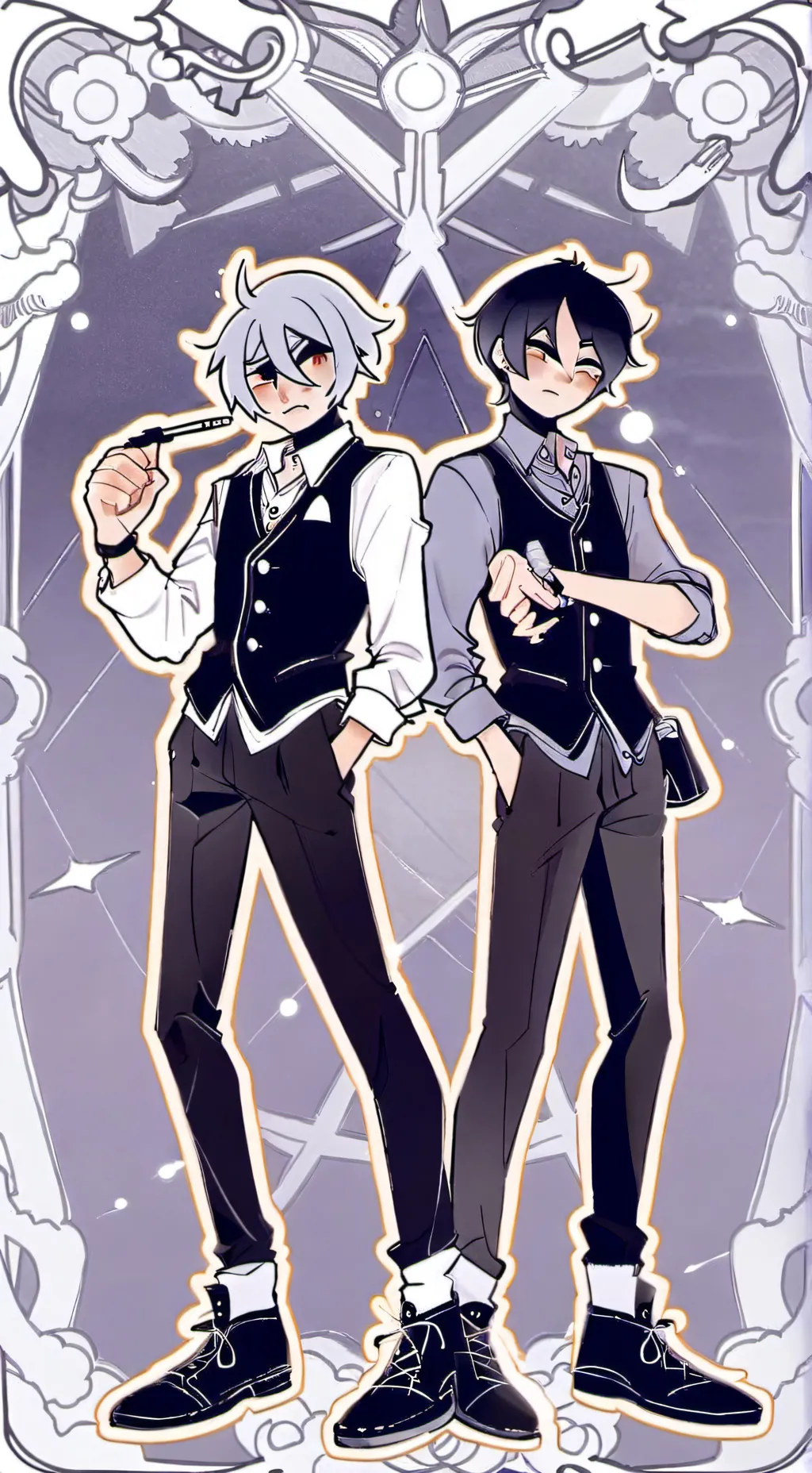 ai character: PVC X SMC background