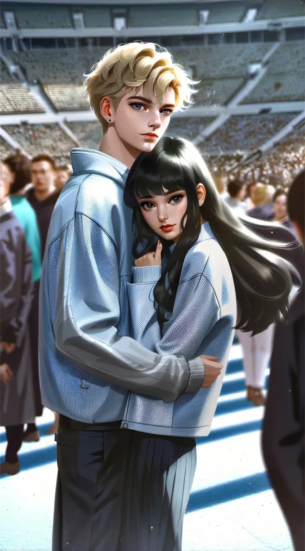 ai character: Nolan + Hannah (u) background