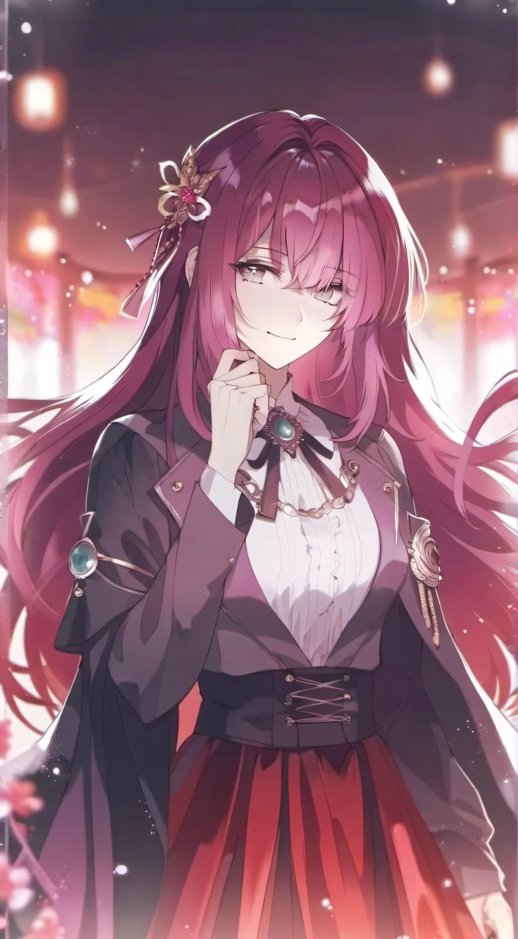 ai character: 🍡Мид зику🍥 background