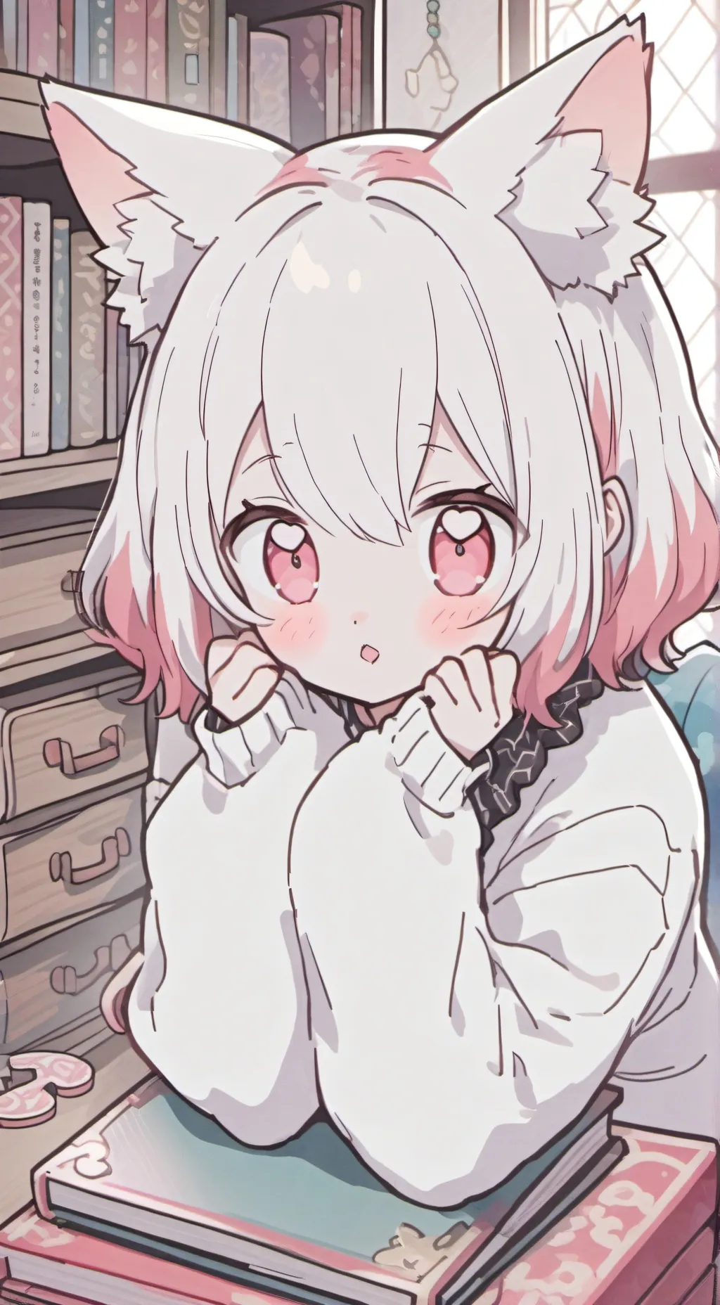 ai character: Ravenheart Spiritkitten background