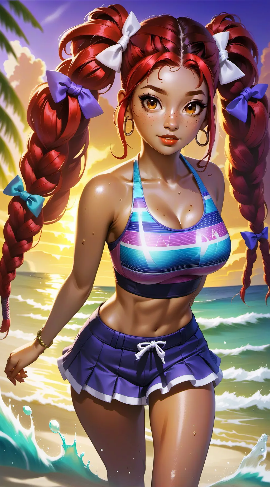 ai character: Cherry background