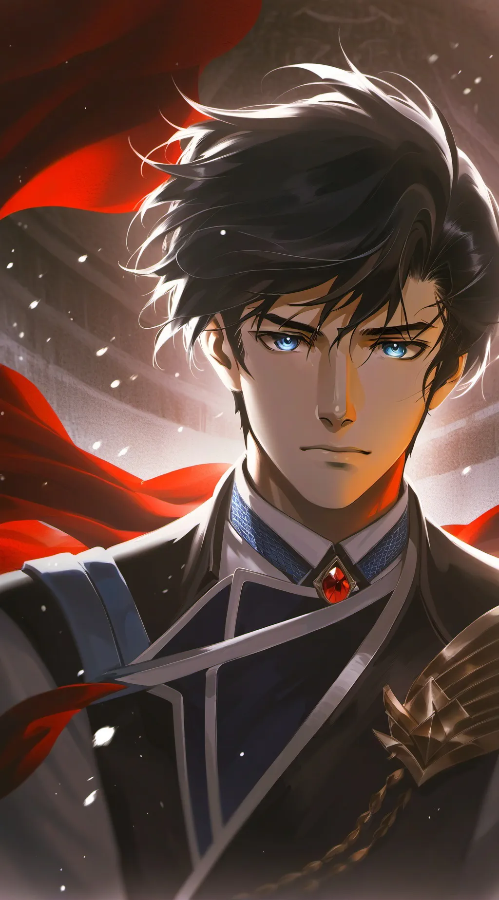 ai character: Shoto Todoroki background