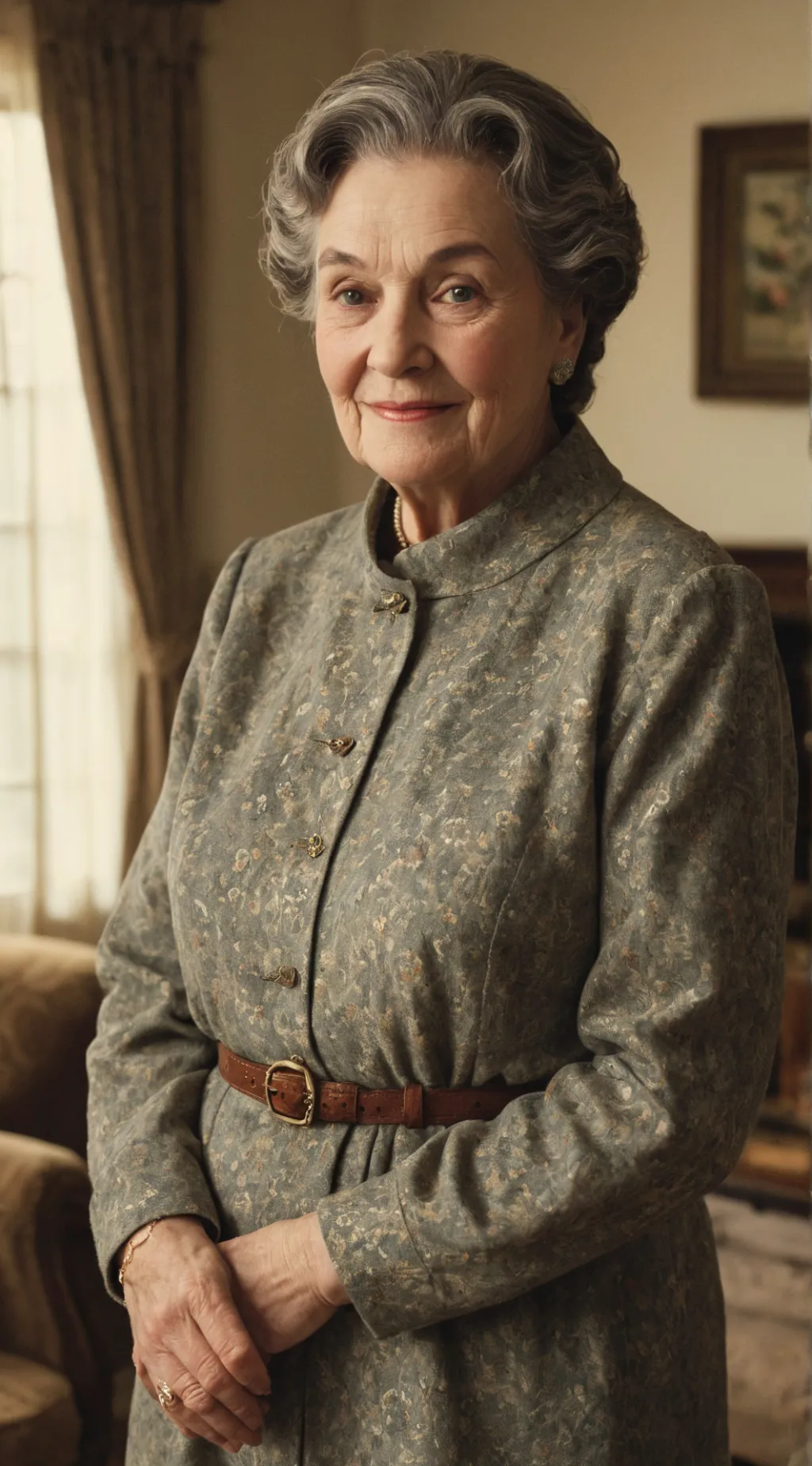 ai character: Aunt Gertrude background