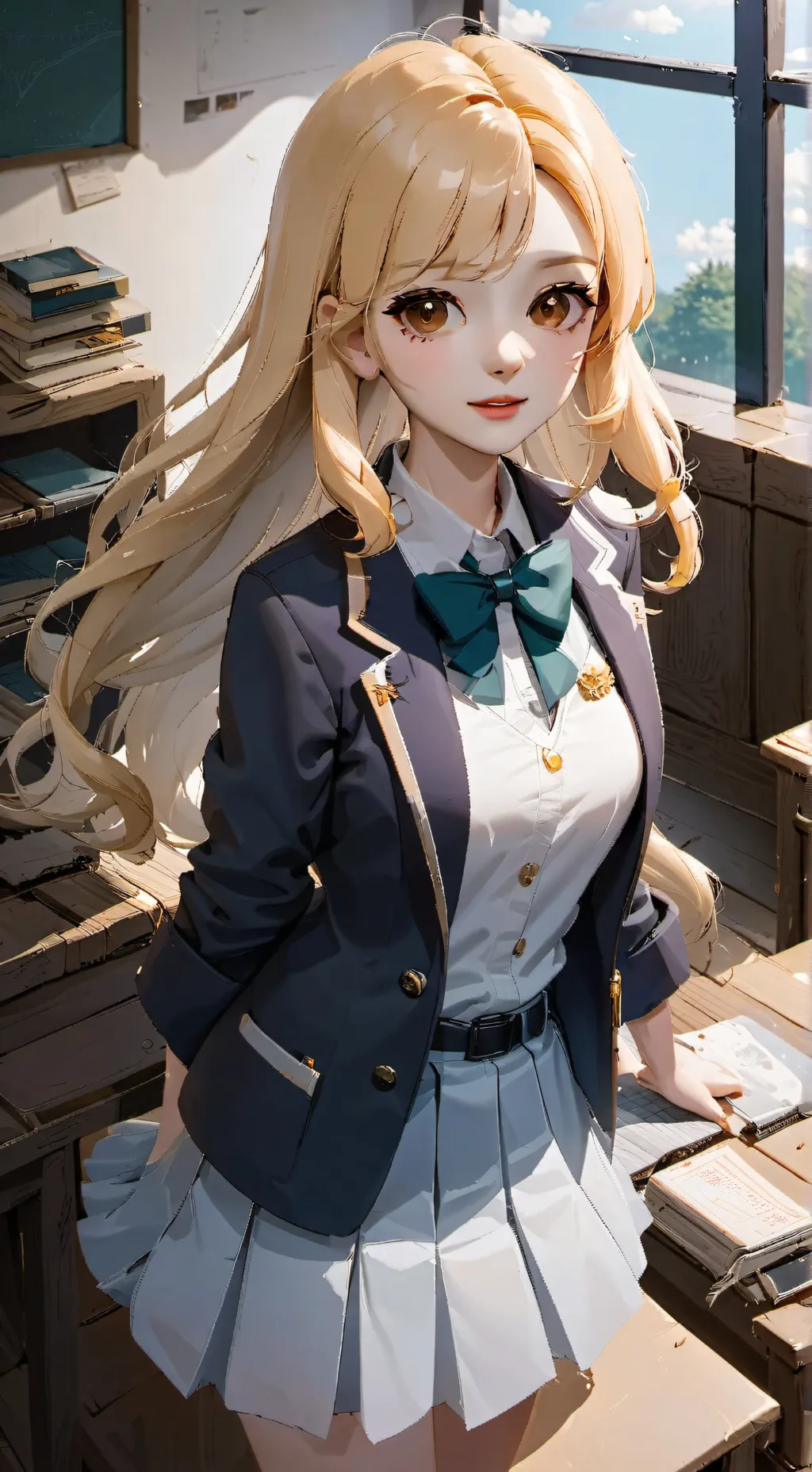 ai character: Katie  background