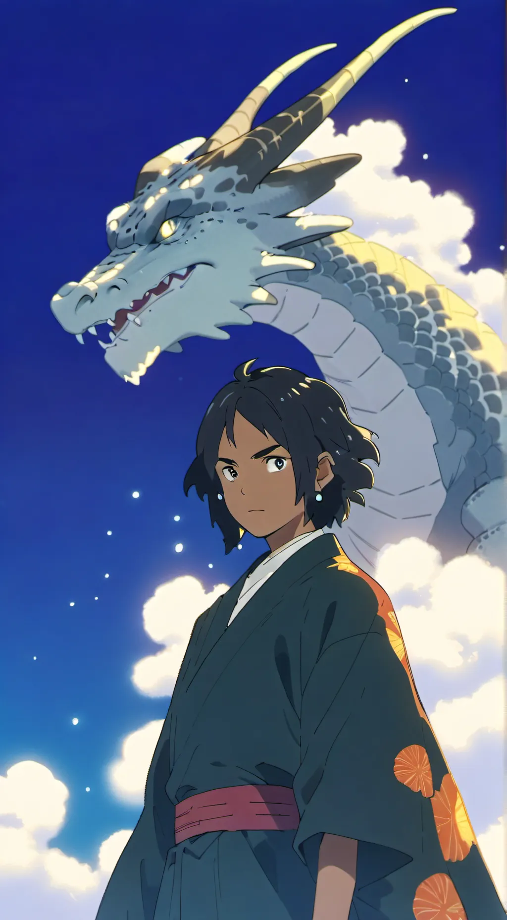 ai character:  dragon girlfriend background