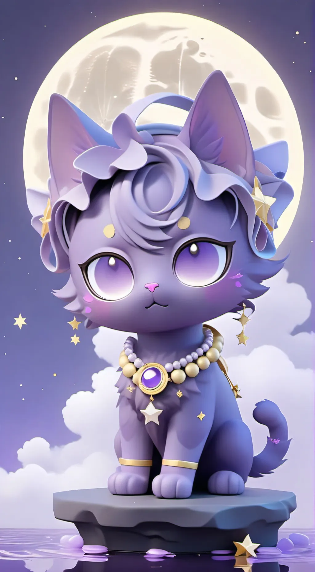 ai character: moonstar(my oc)  background