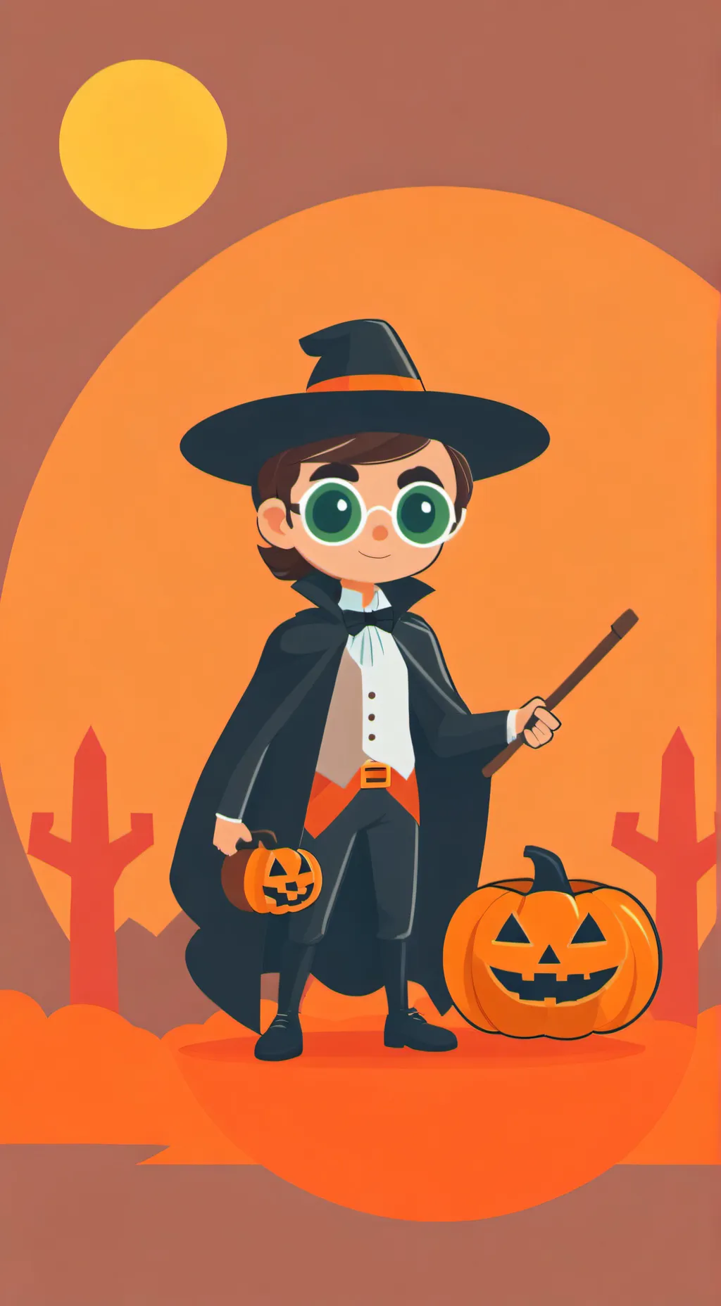 ai character: sprunki Halloween  background