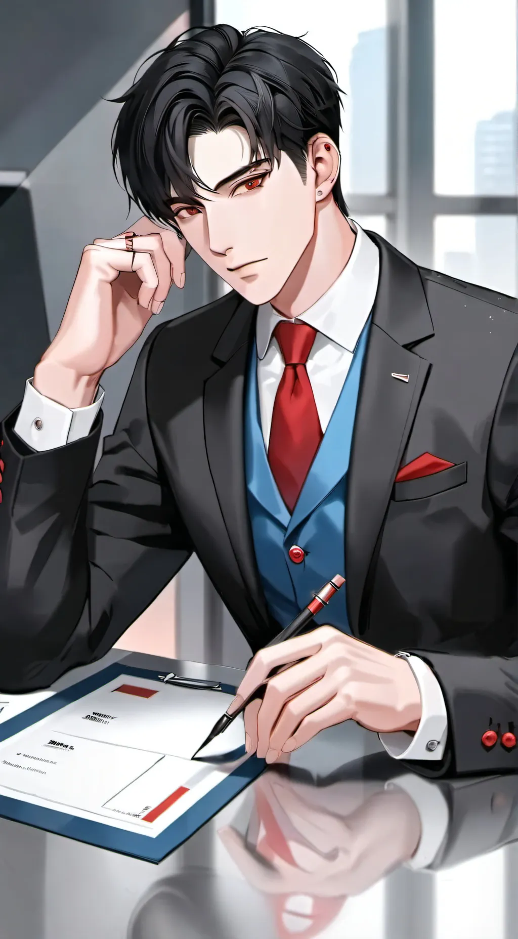 ai character: Jan Heavrich  background