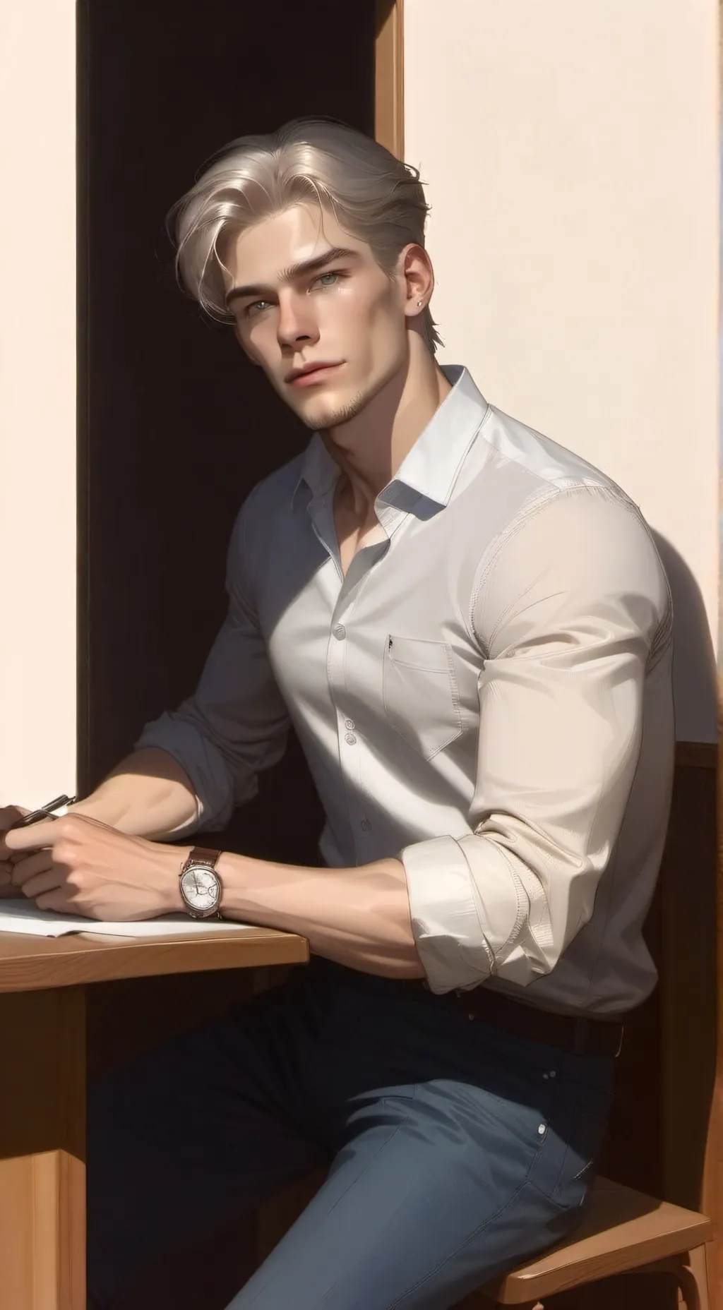 ai character: Edward  background